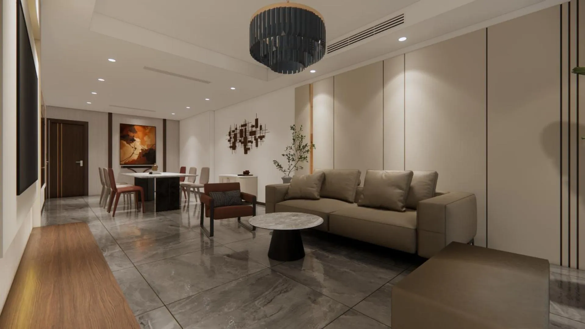 Living room in Aravelle Suites