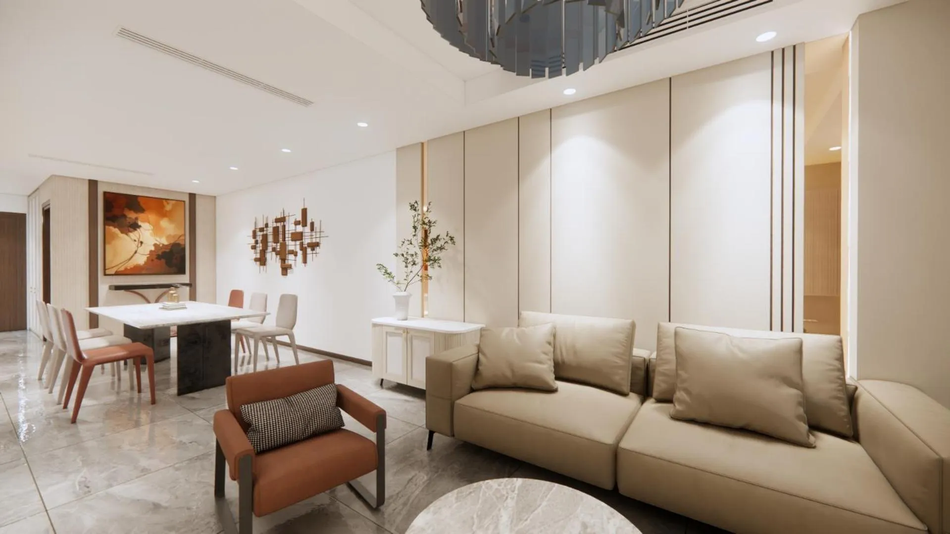 Living room in Aravelle Suites