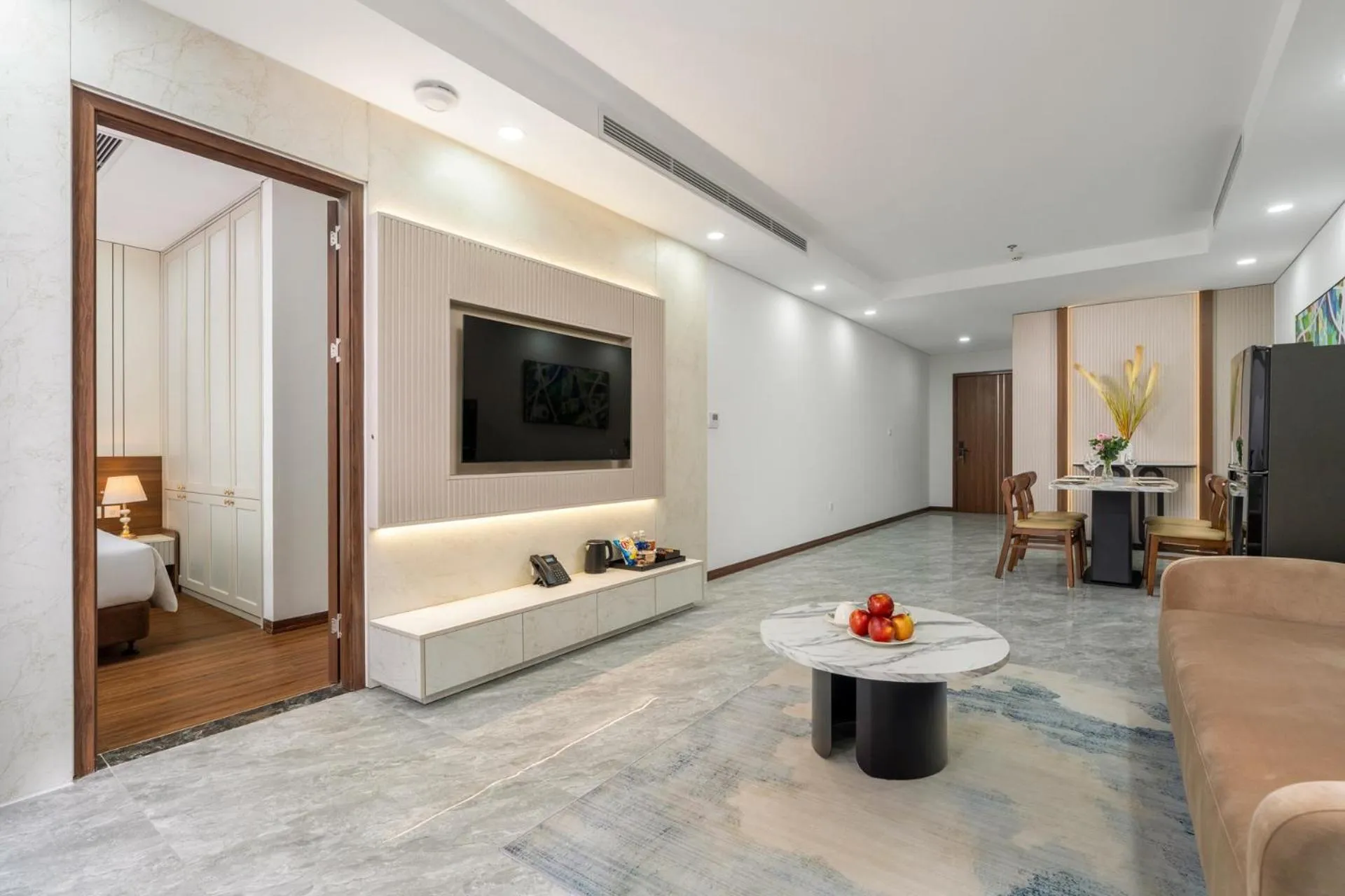 Living room in Aravelle Suites