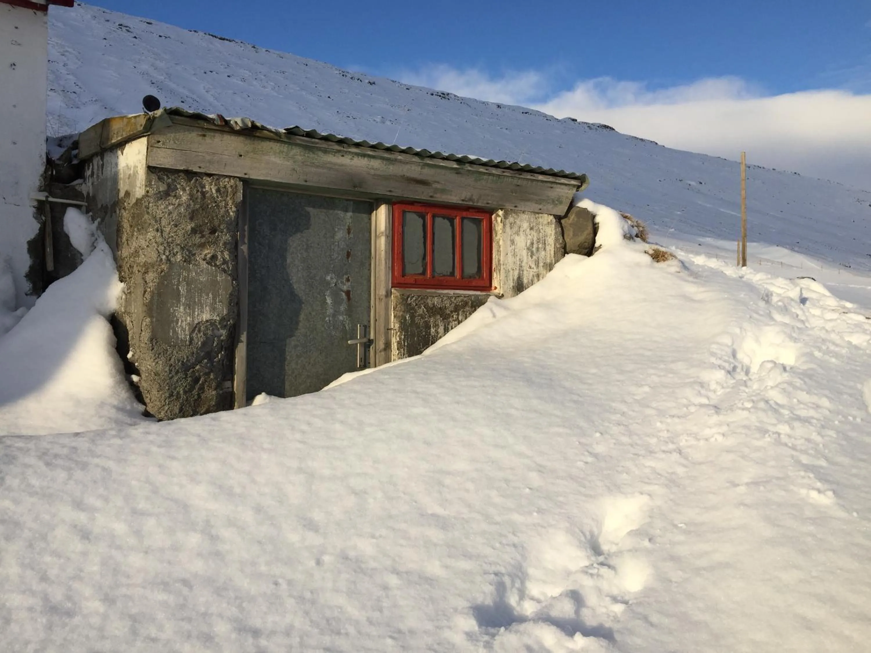 Facade/entrance in Wilderness Center / Óbyggðasetur Íslands