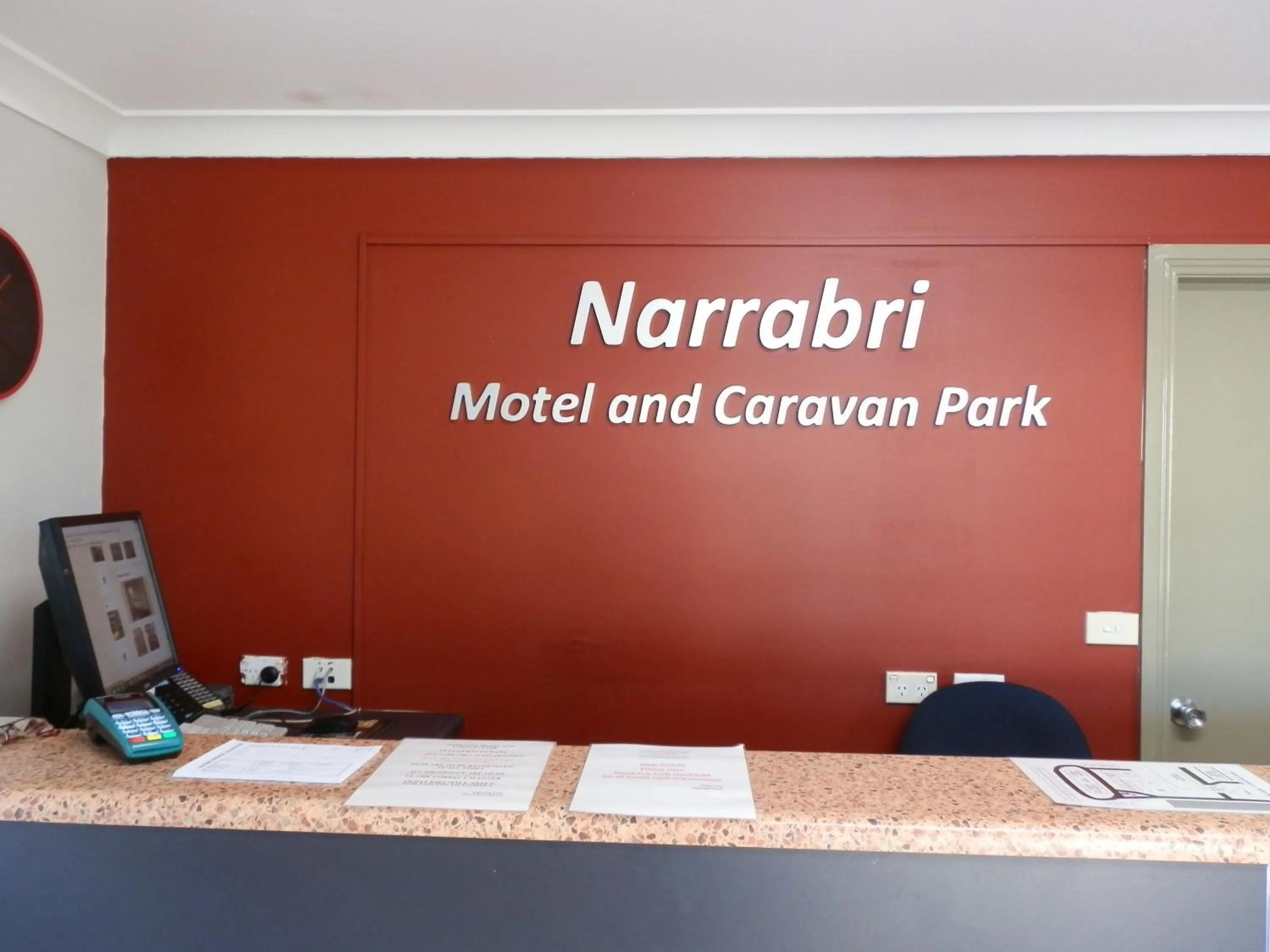 Lobby or reception in Narrabri Motel and Caravan Park