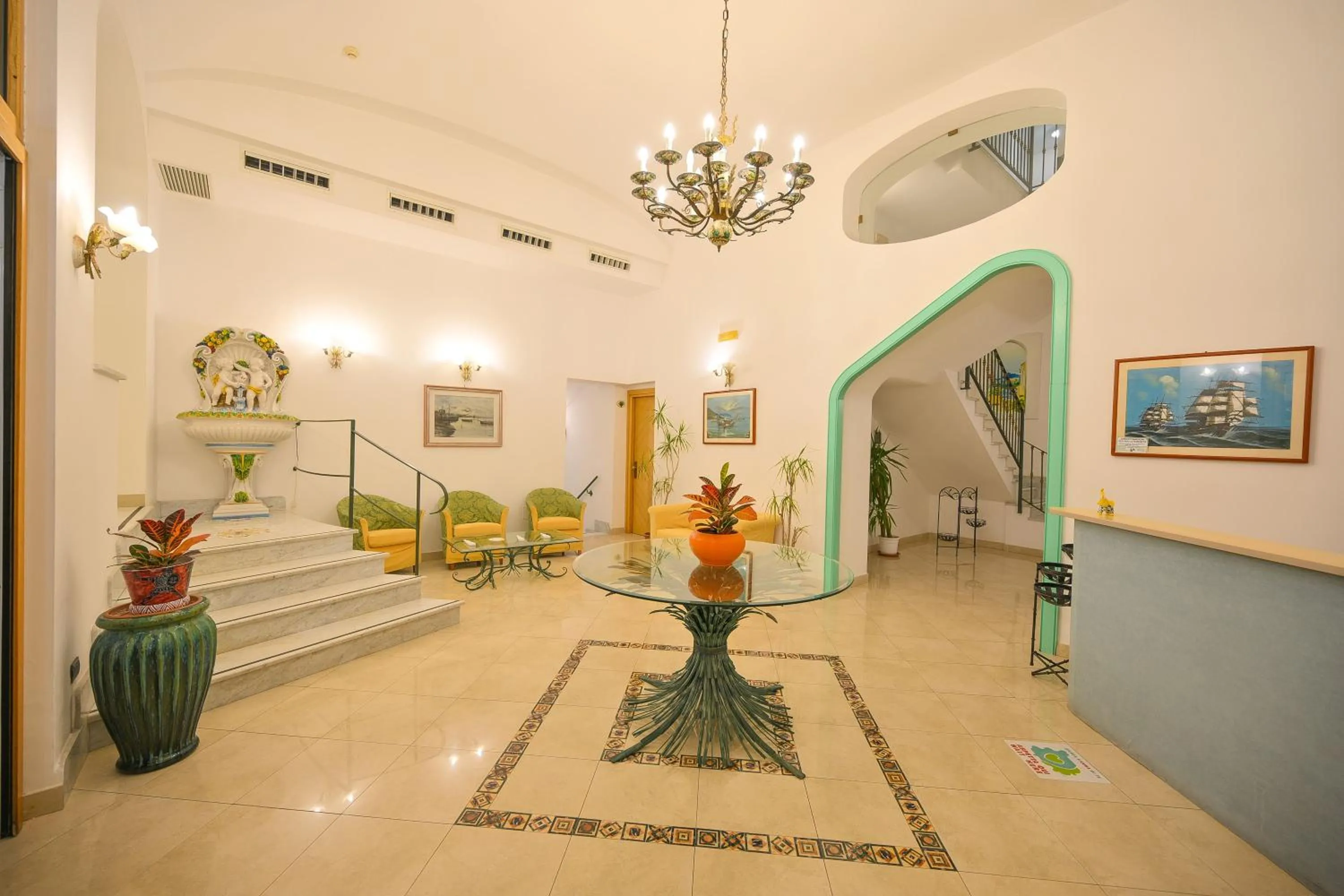Lobby or reception in Hotel Villa Paradiso