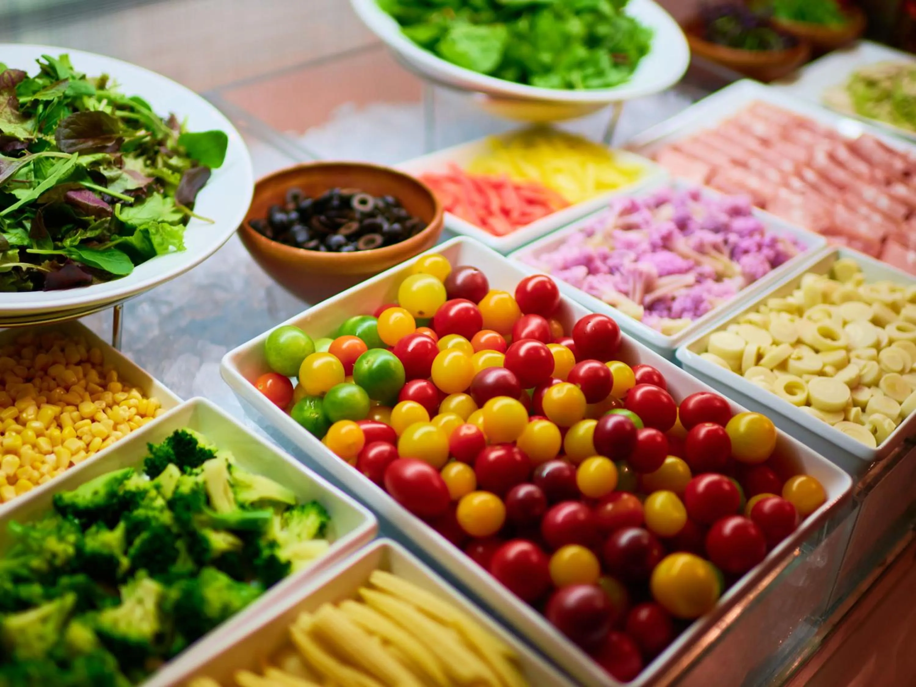 Buffet breakfast in Koyaru-no-sato Doggys Island