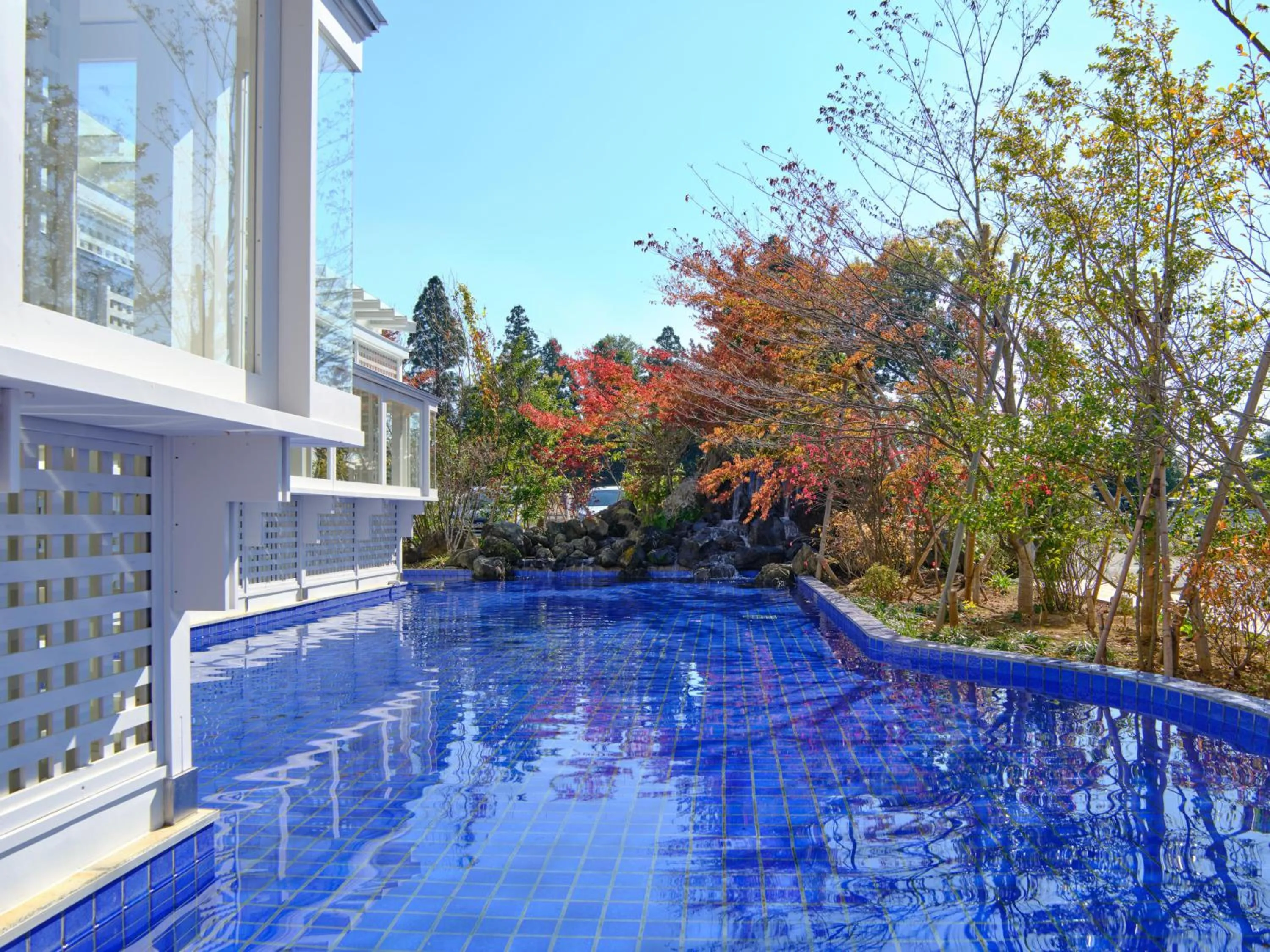 Swimming pool in Koyaru-no-sato Doggys Island