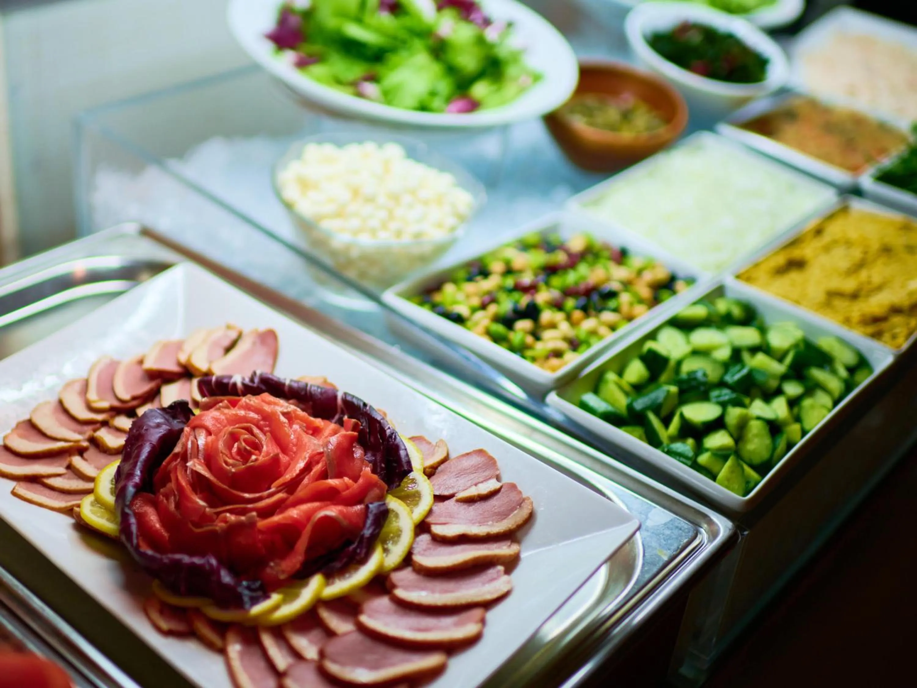 Buffet breakfast in Koyaru-no-sato Doggys Island