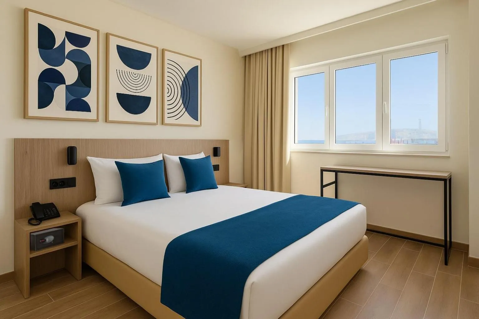 Bed in Hotel Infante Santo - Lisboa