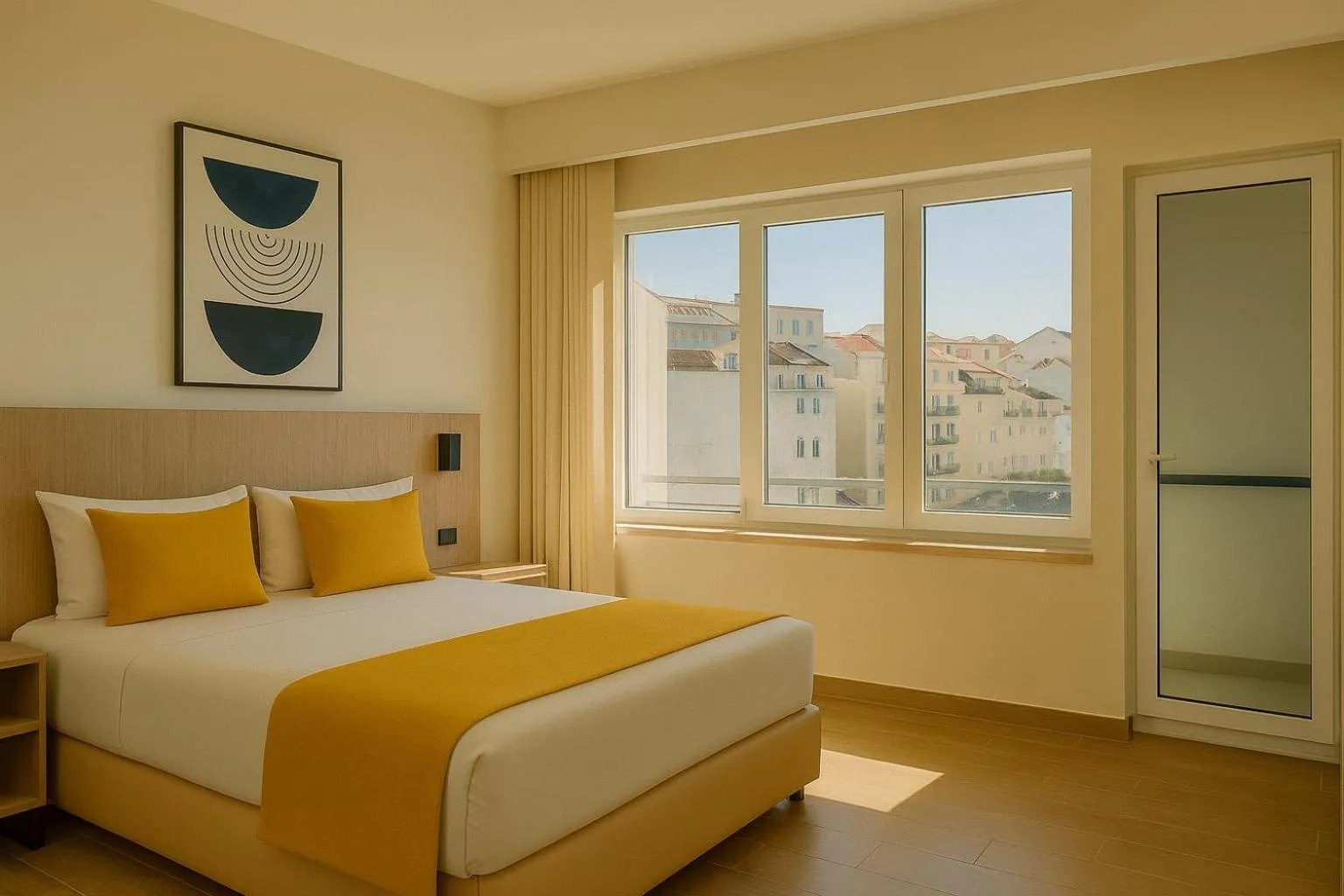 Bed in Hotel Infante Santo - Lisboa