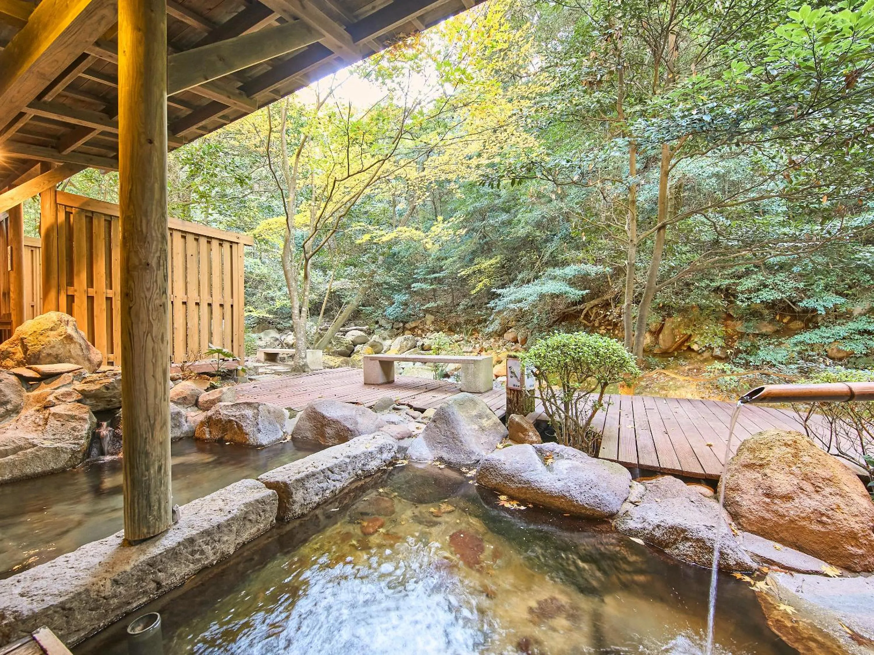 Open Air Bath in Kirishima Momijidani Seiryuso
