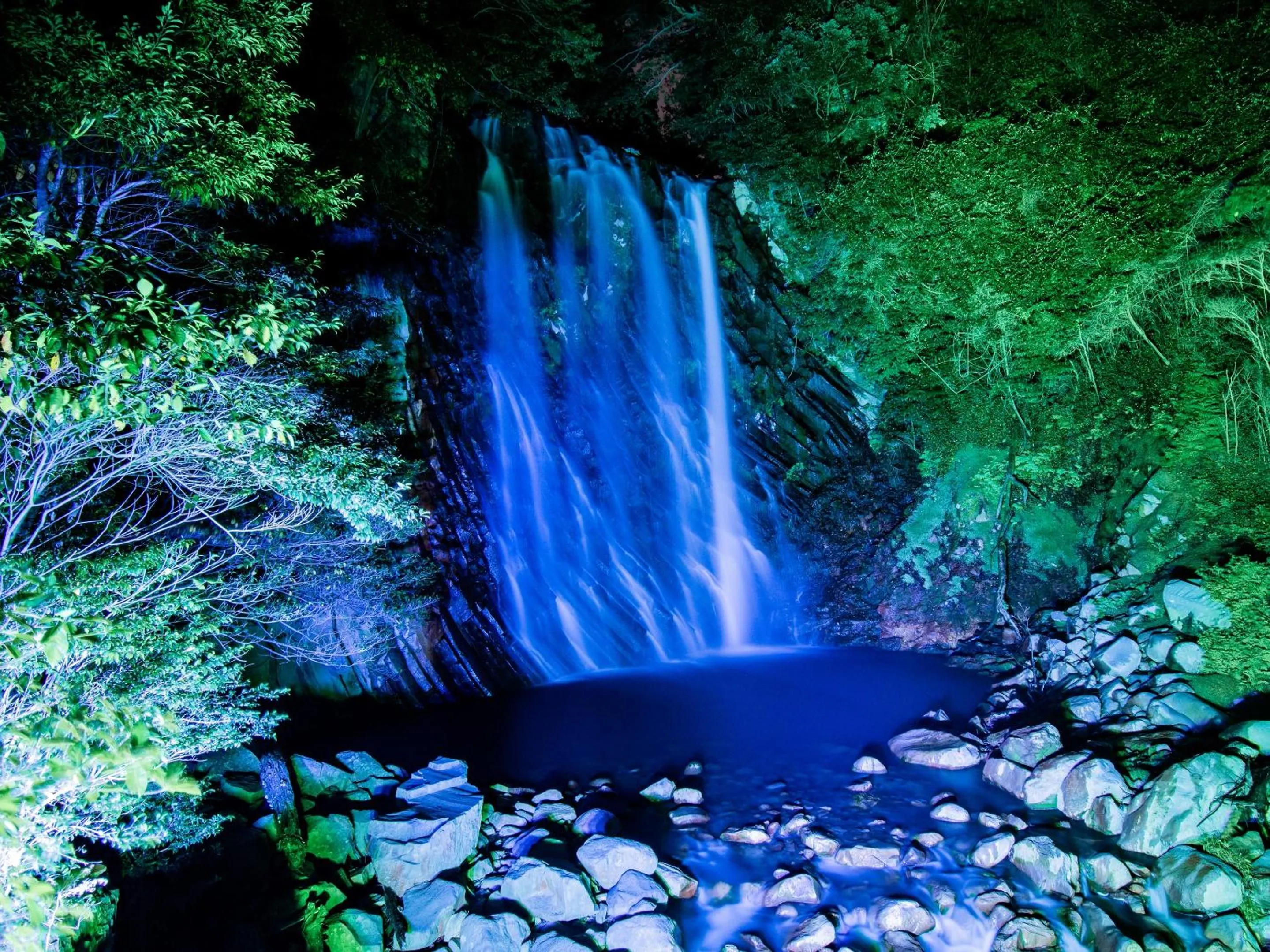 Night in Kirishima Momijidani Seiryuso