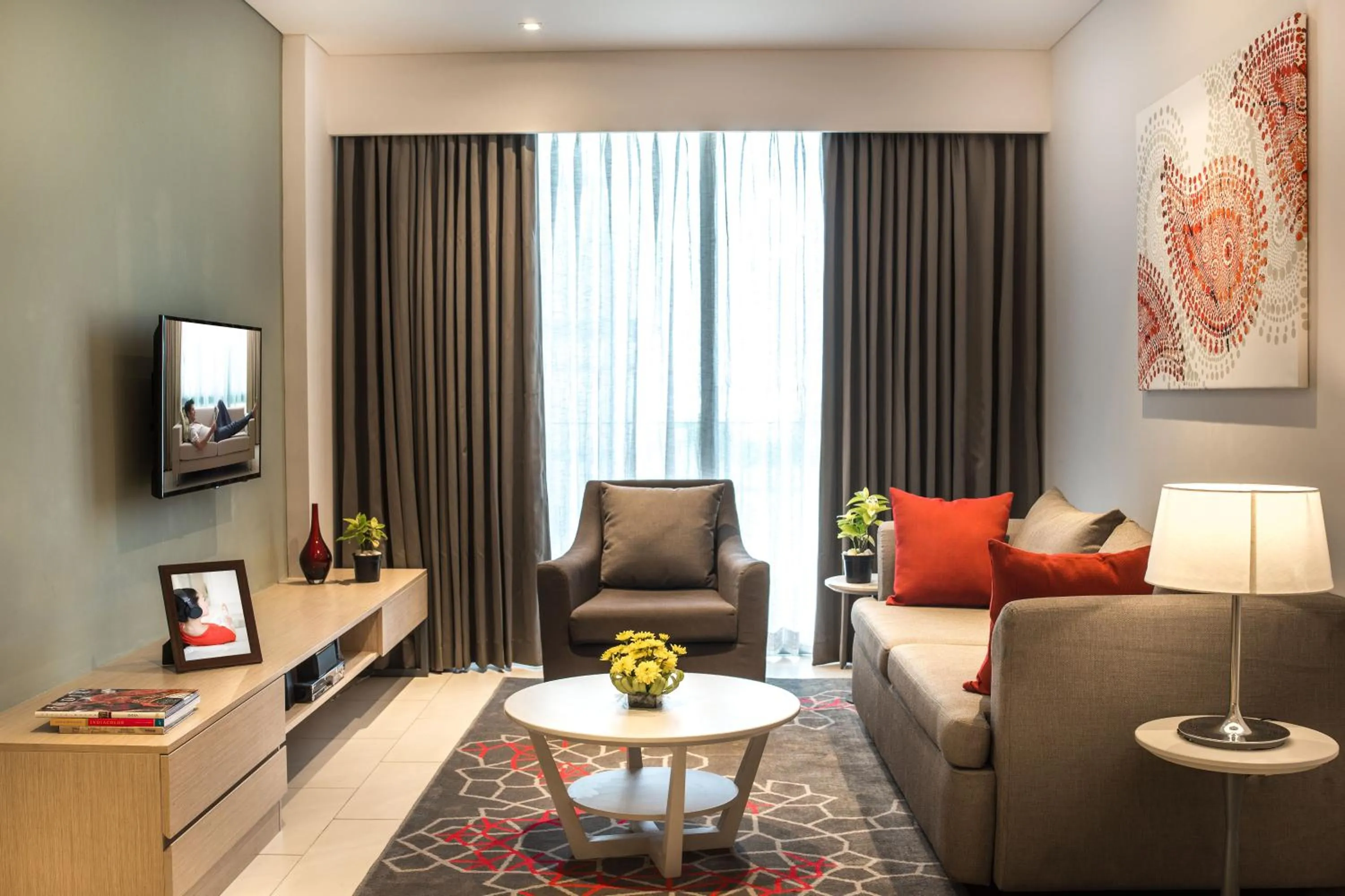 Living room in Citadines OMR Chennai