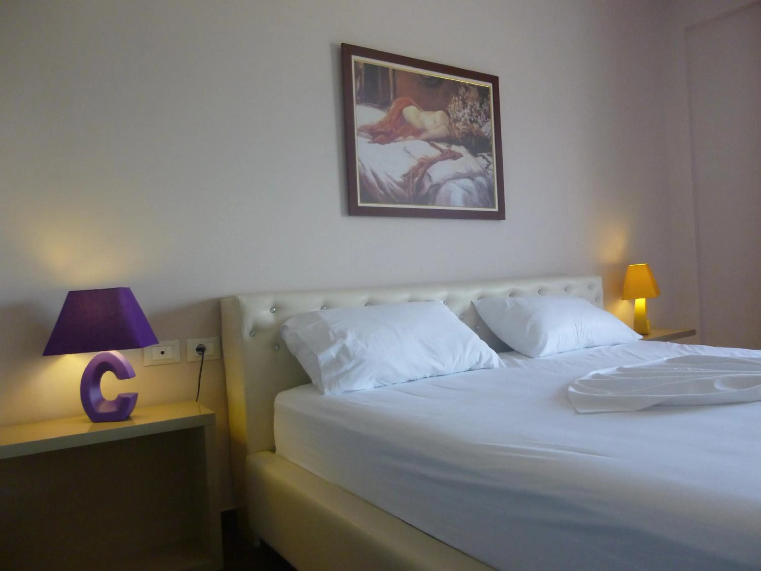 Bedroom, Bed in Villamaria Hotel