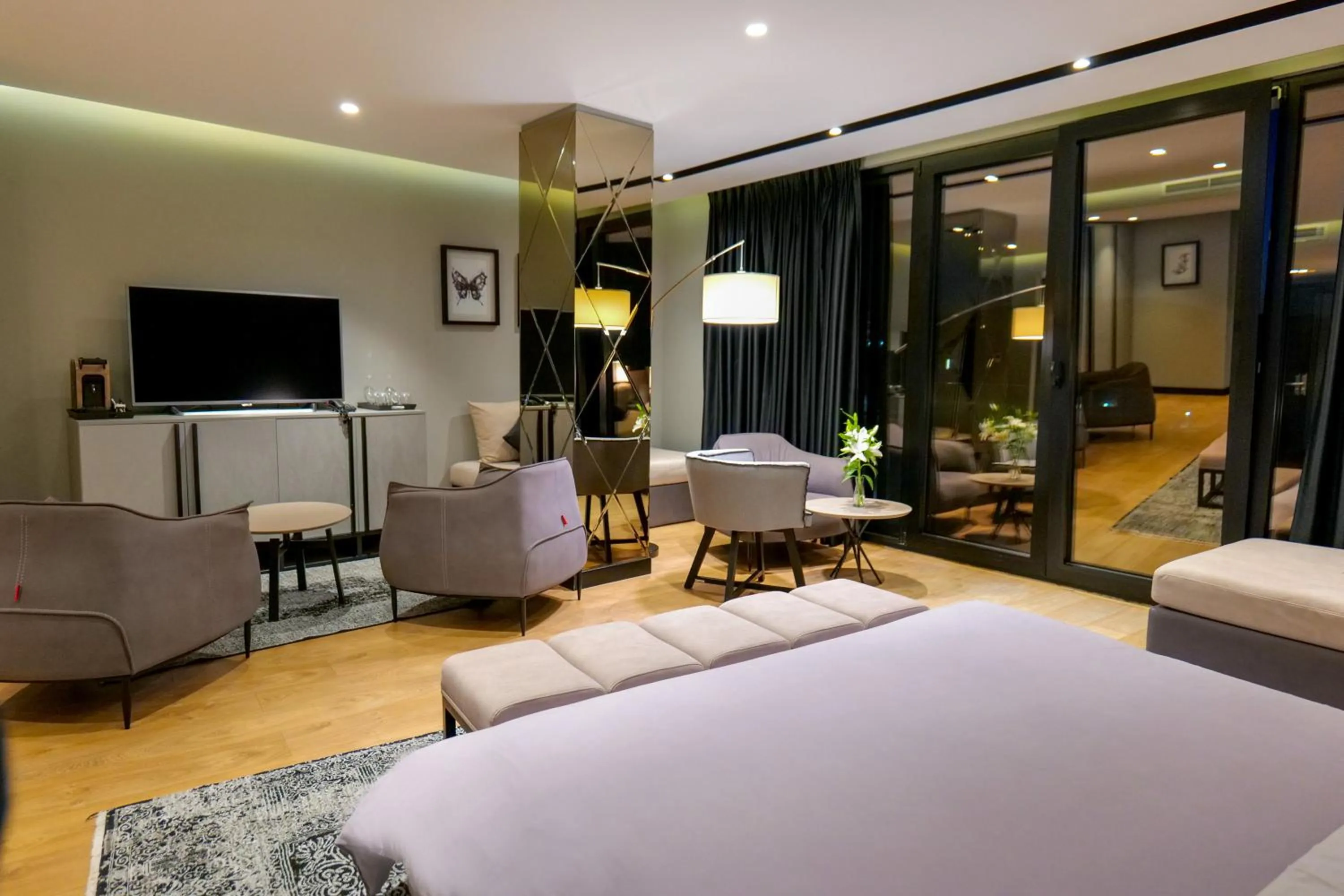 Bed in Hotel Miramare