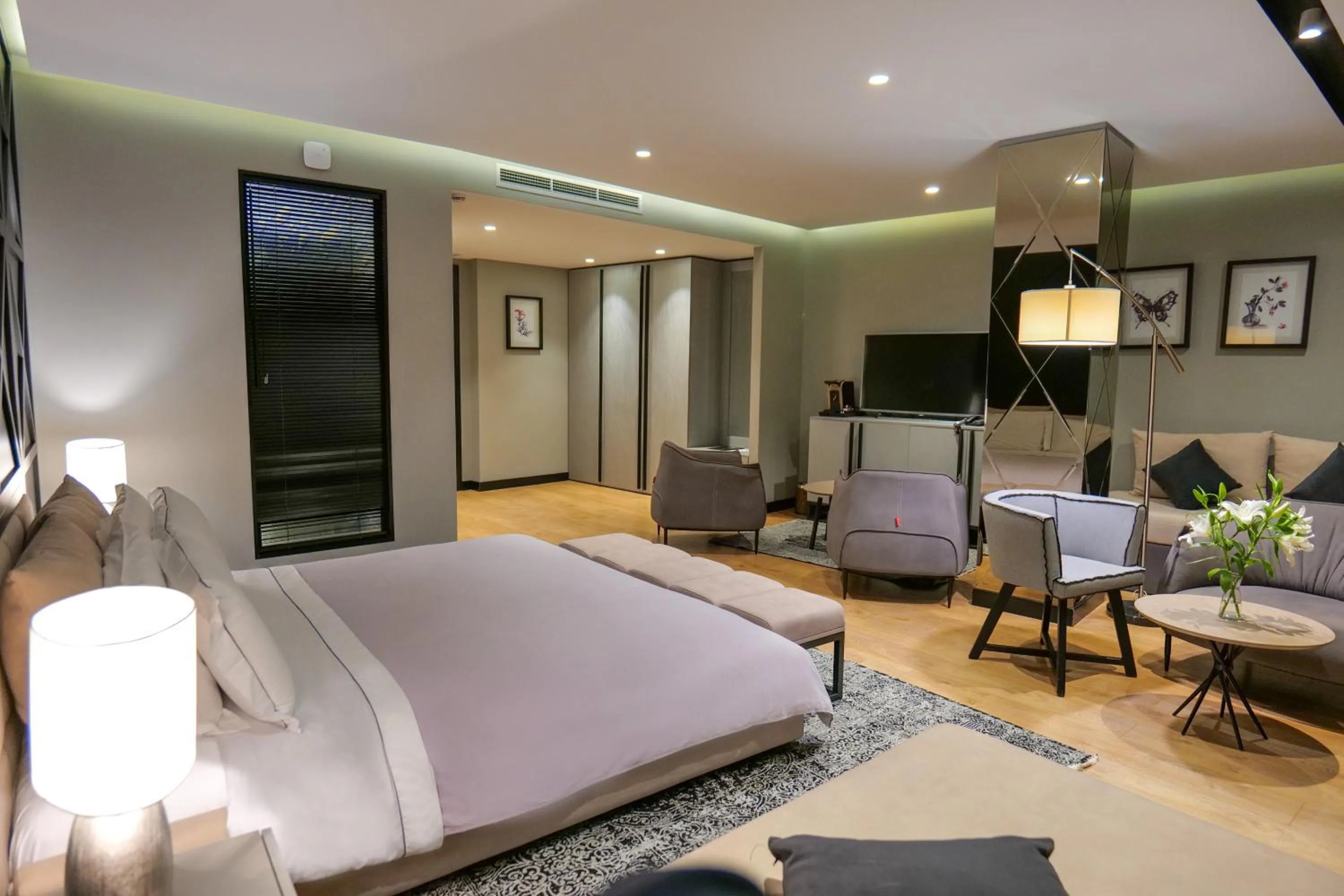 Bed in Hotel Miramare