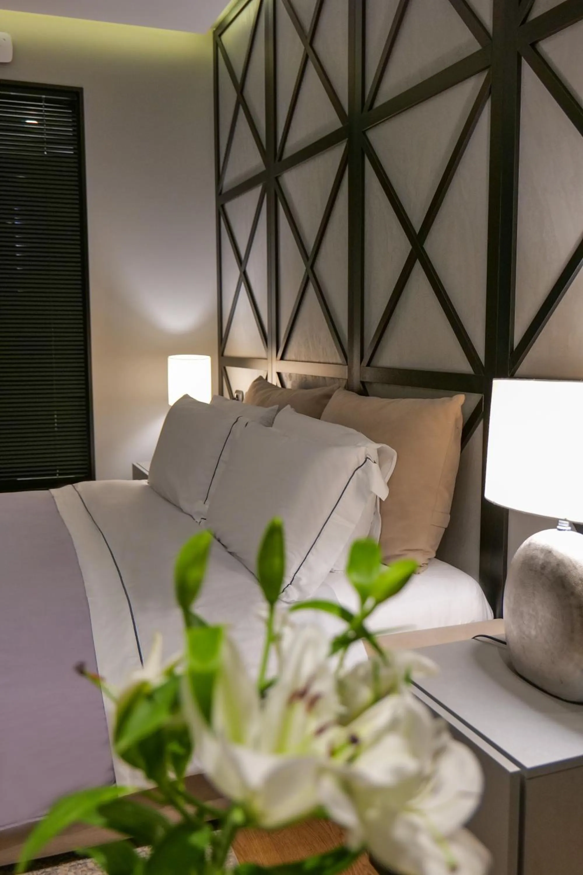 Bed in Hotel Miramare