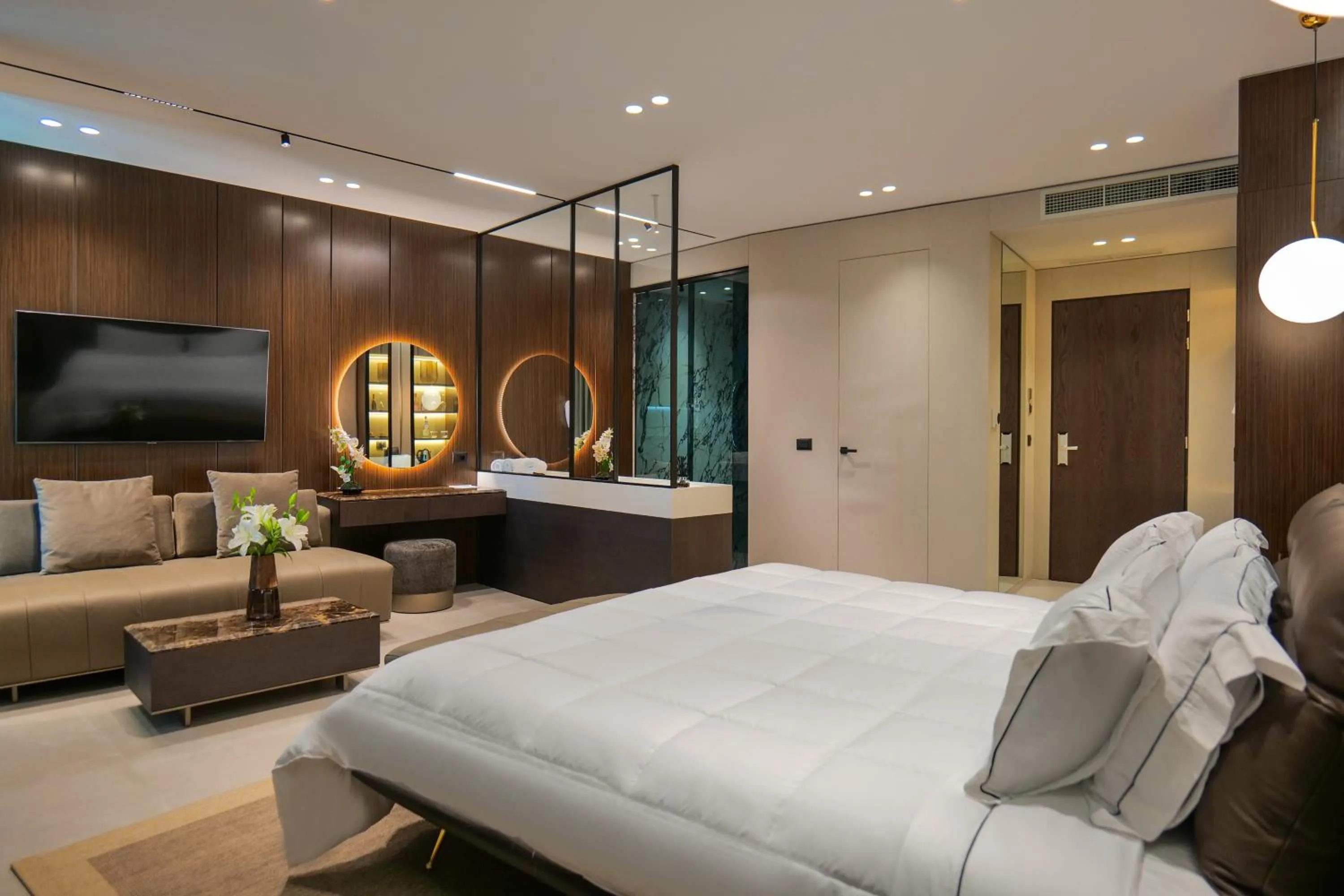 Bed in Hotel Miramare