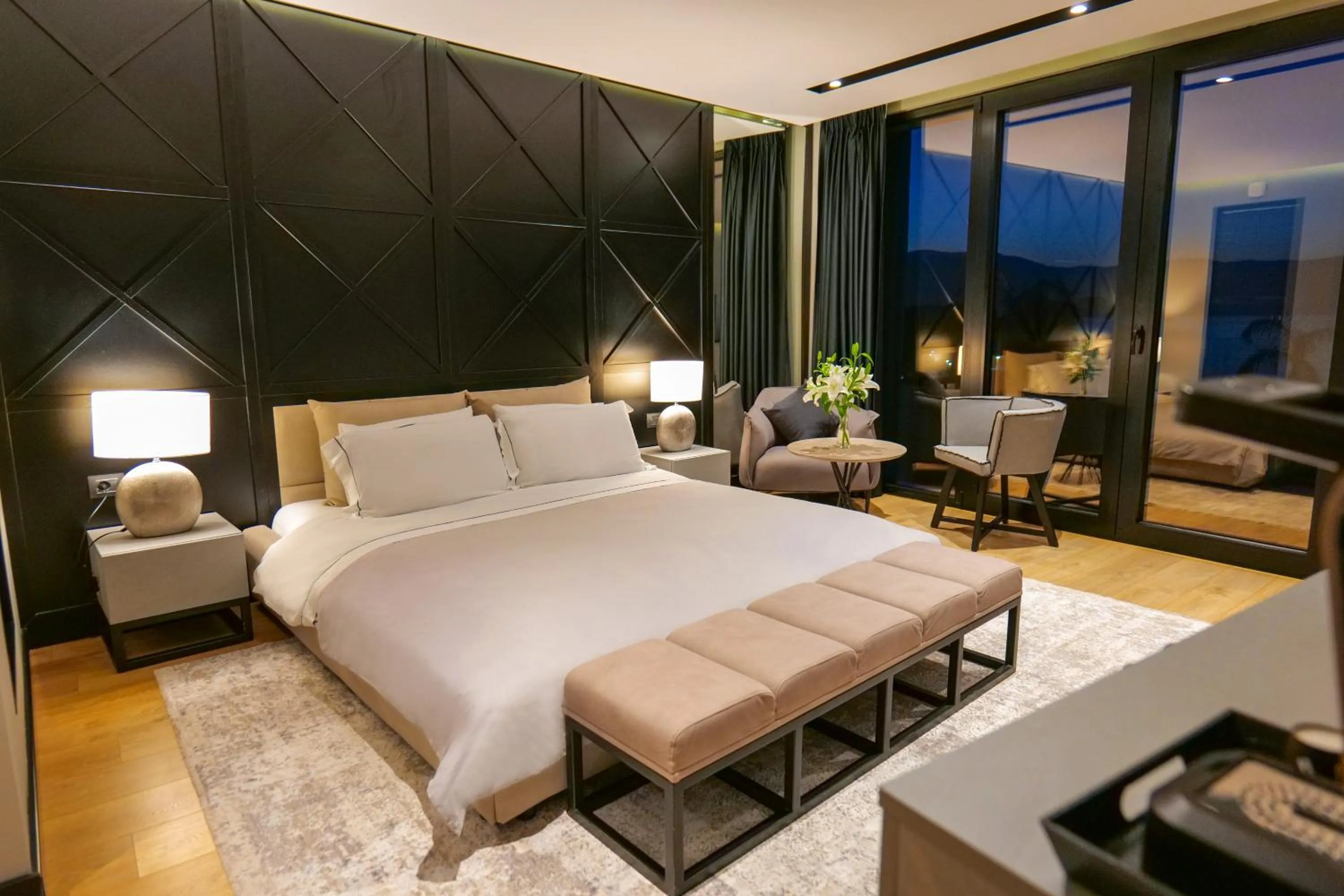 Bed in Hotel Miramare