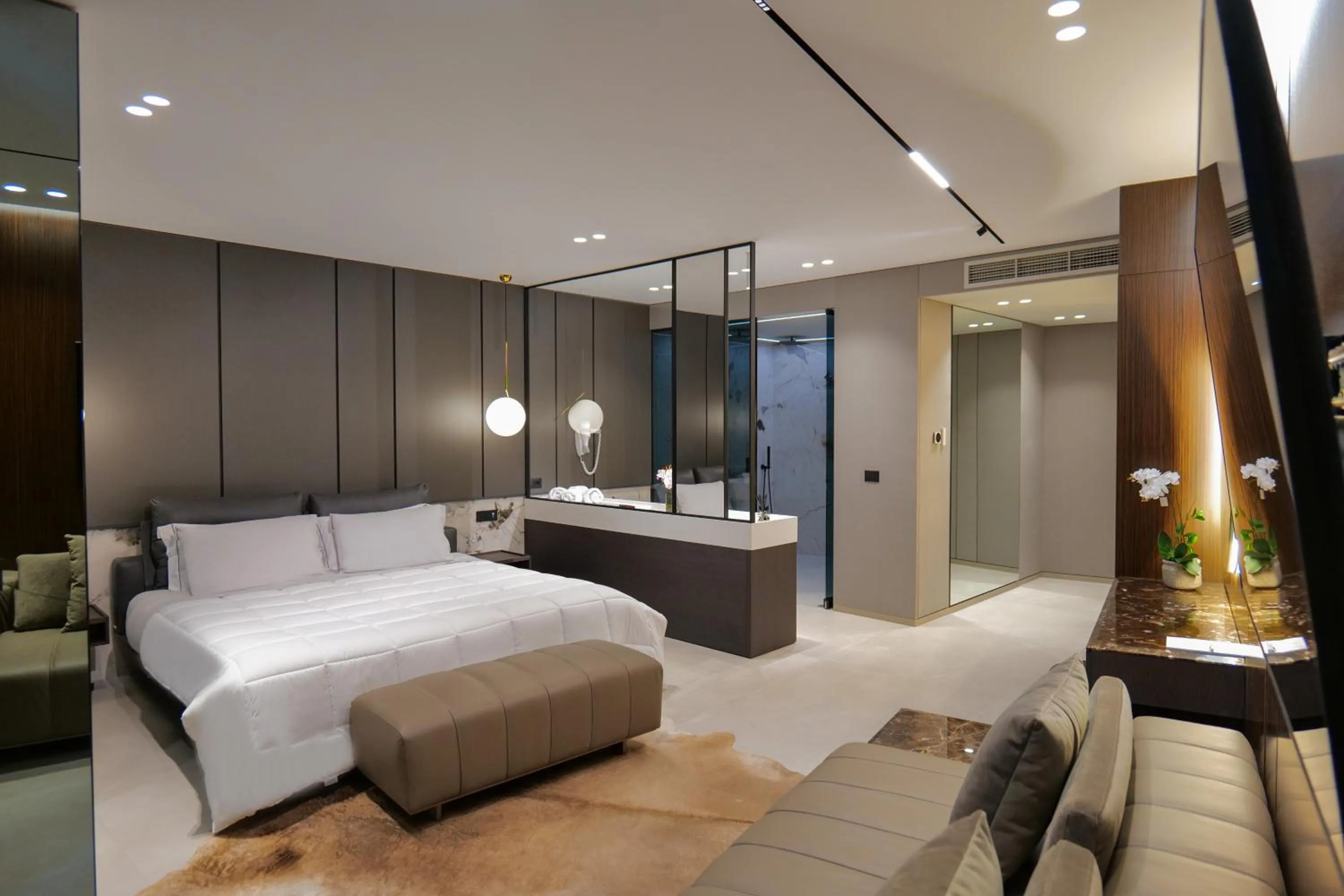 Bed in Hotel Miramare