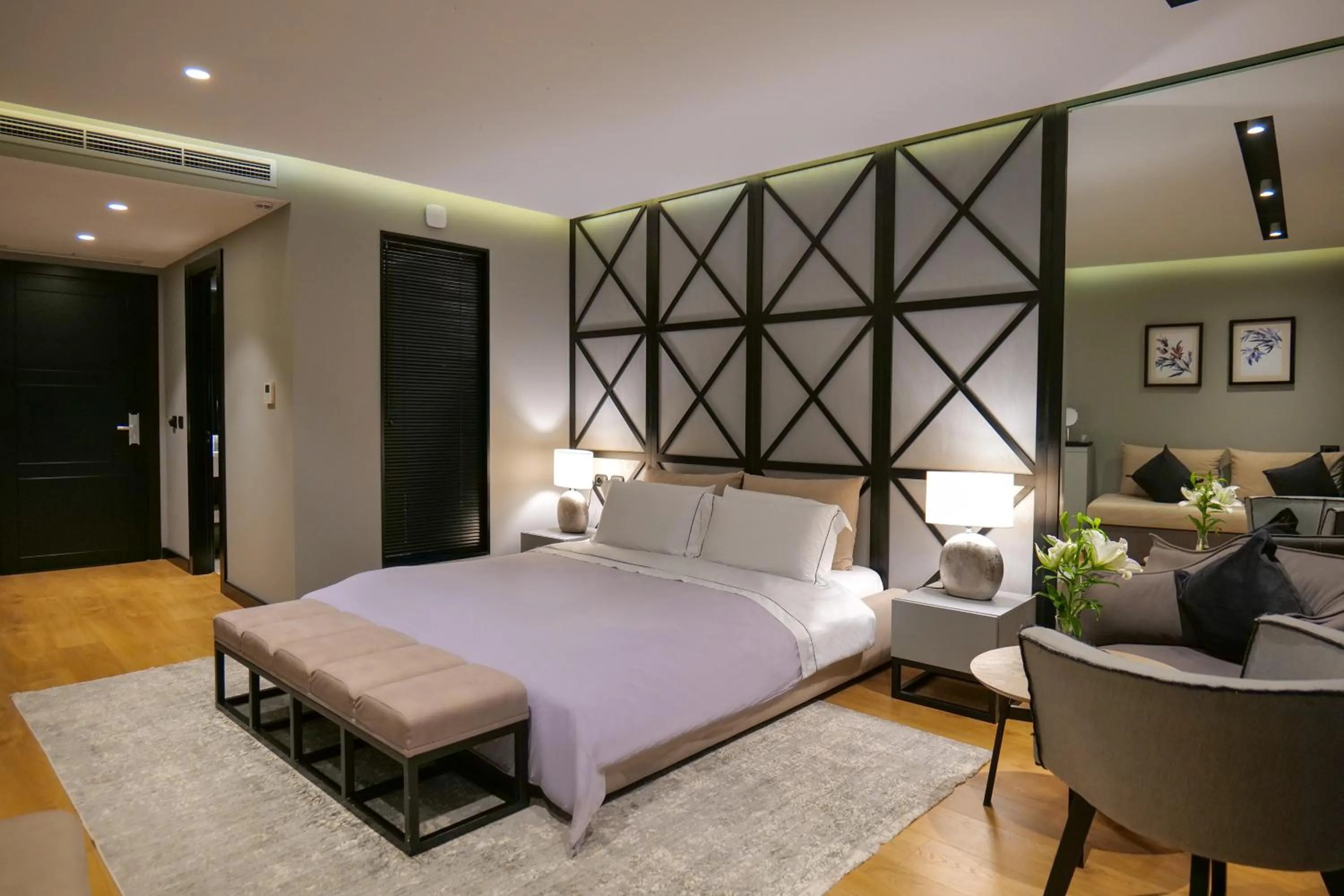 Bed in Hotel Miramare