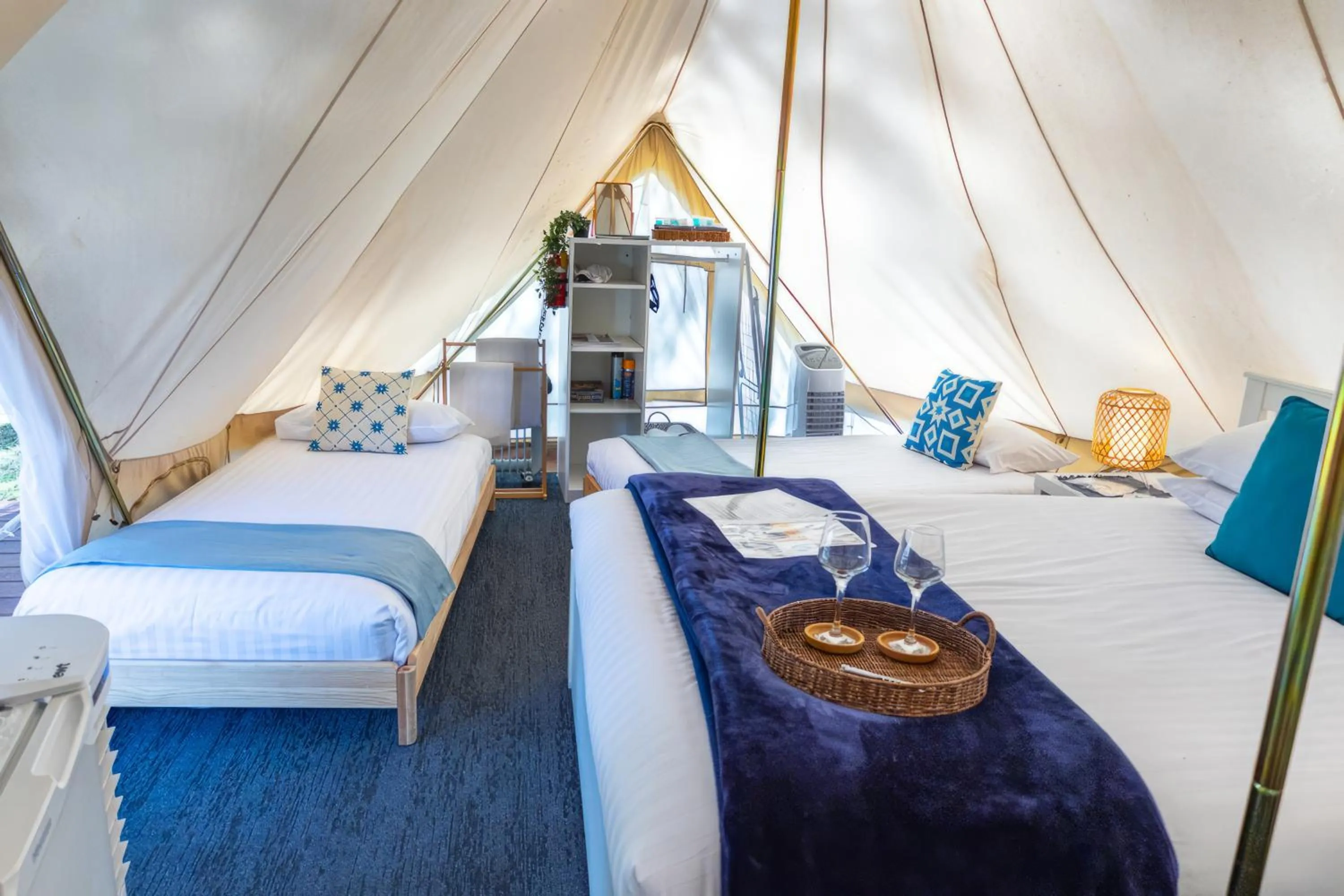 Bed in Busselton Villas and Glamping Village