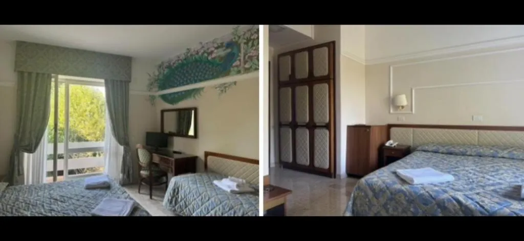 Bed in Mondial Park Hotel