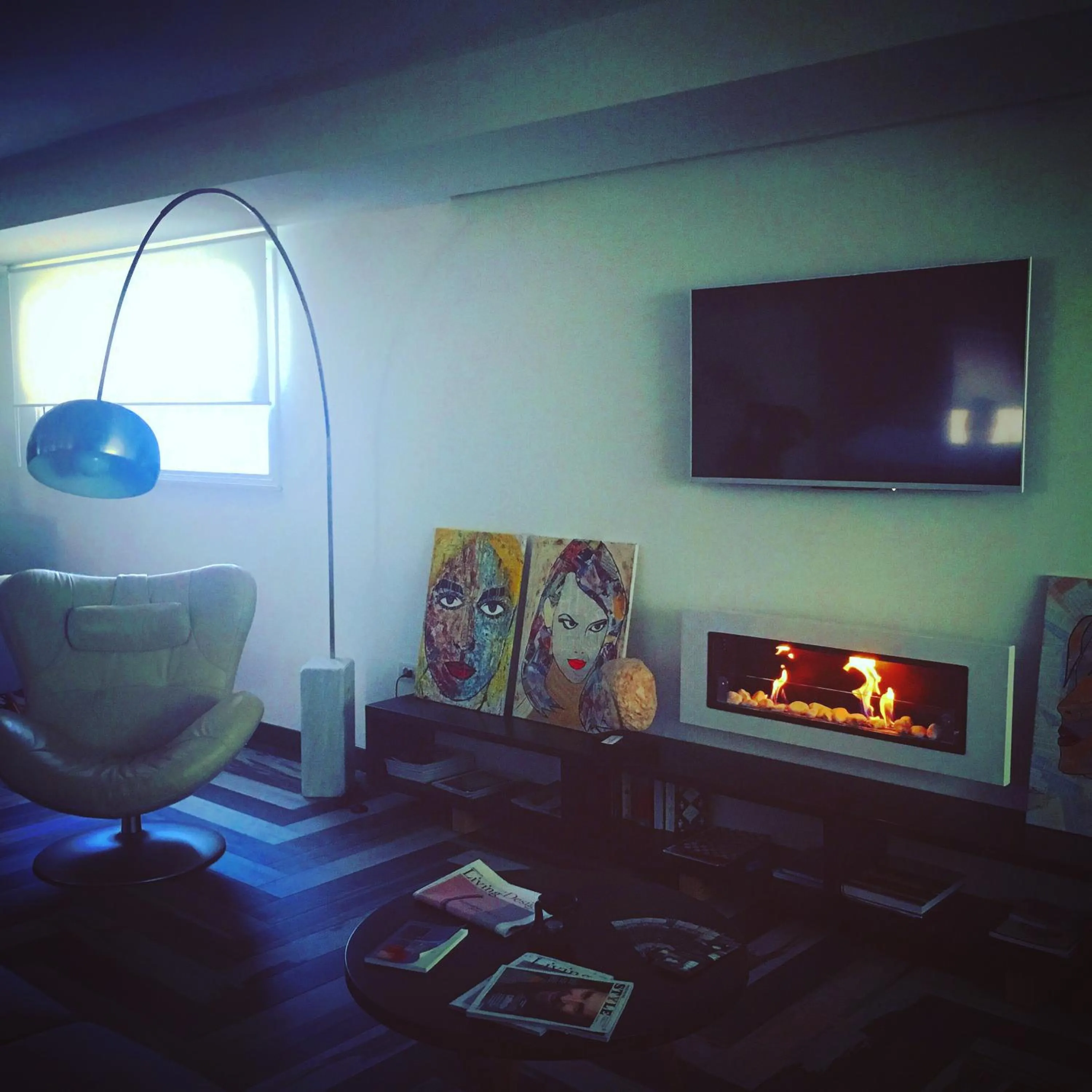 Communal lounge/ TV room in Residenza RoMa