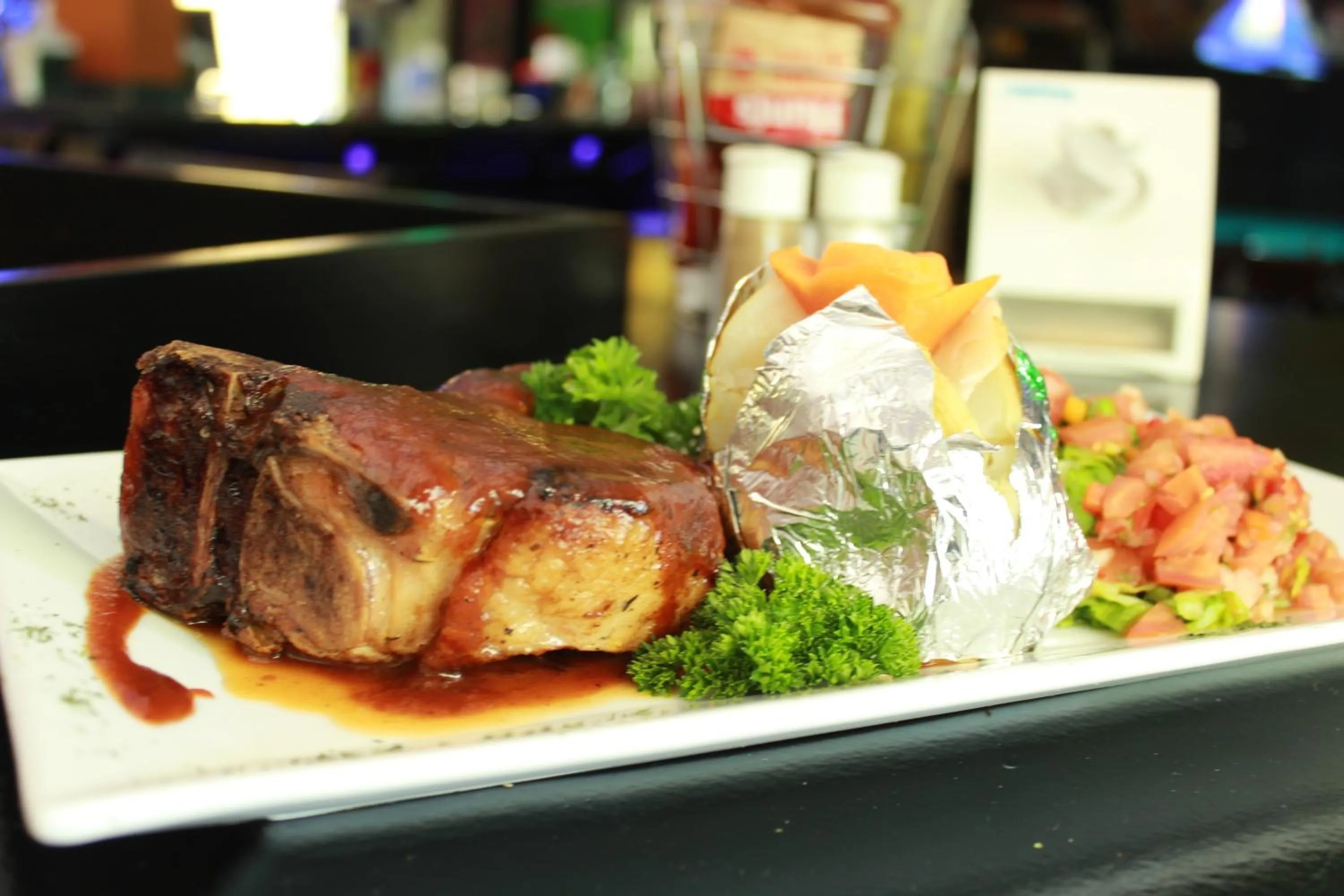 Food close-up in Sportsmens Lodge - Gentlemen's Club