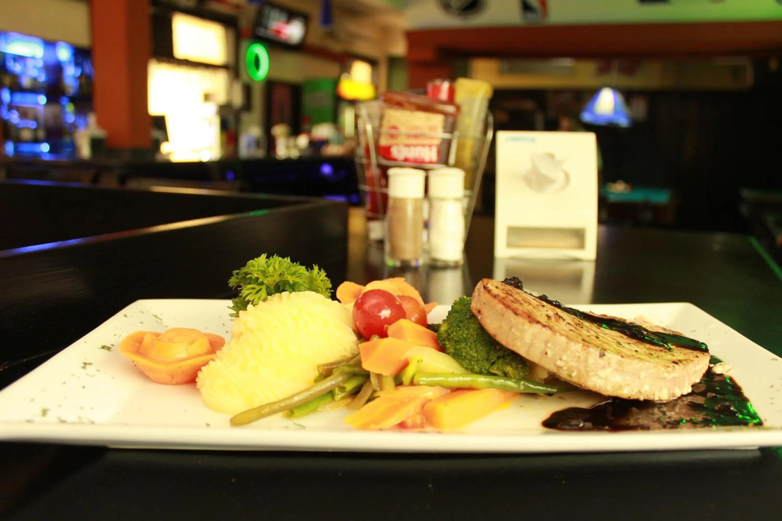 Food close-up in Sportsmens Lodge - Gentlemen's Club