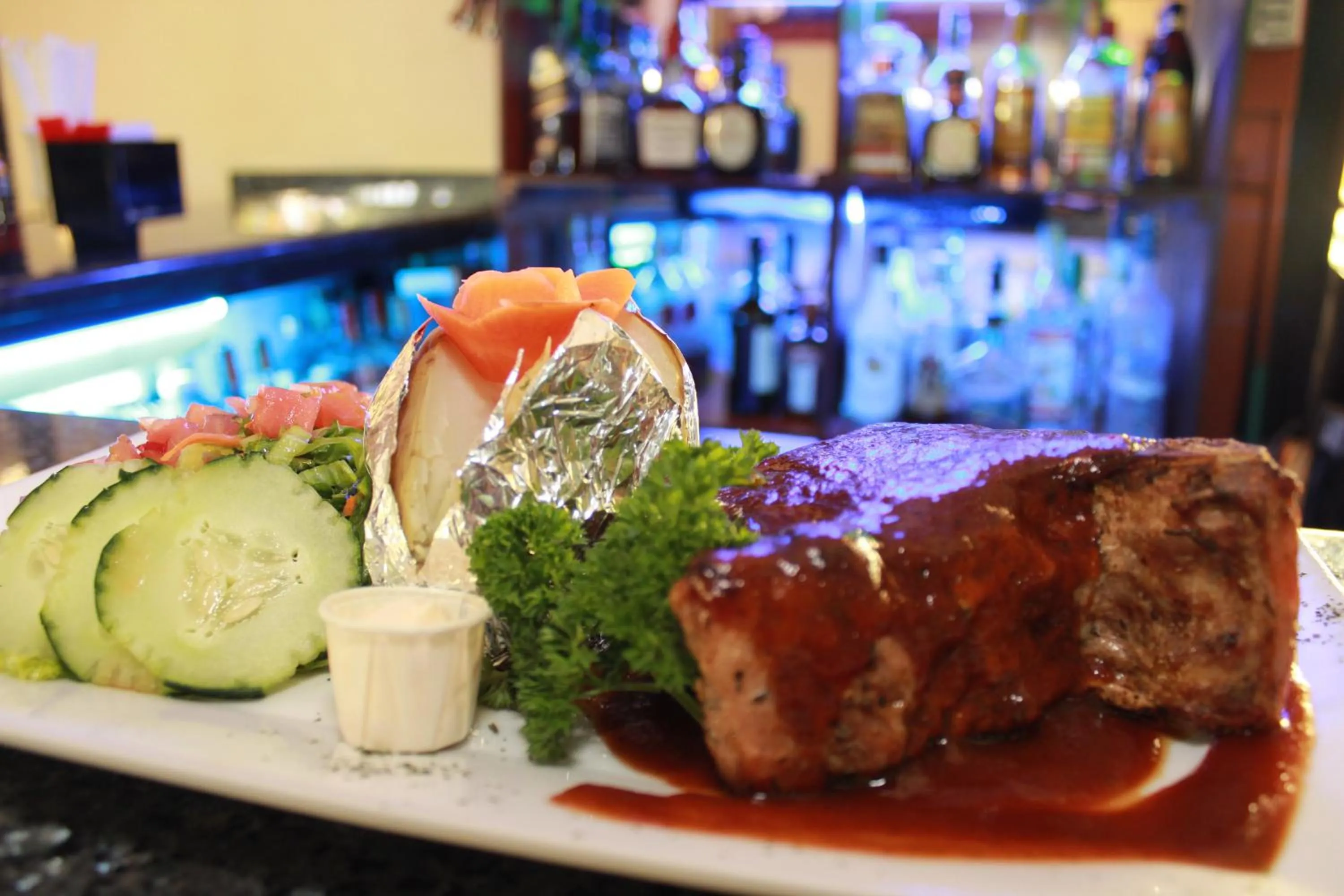 Food close-up in Sportsmens Lodge - Gentlemen's Club