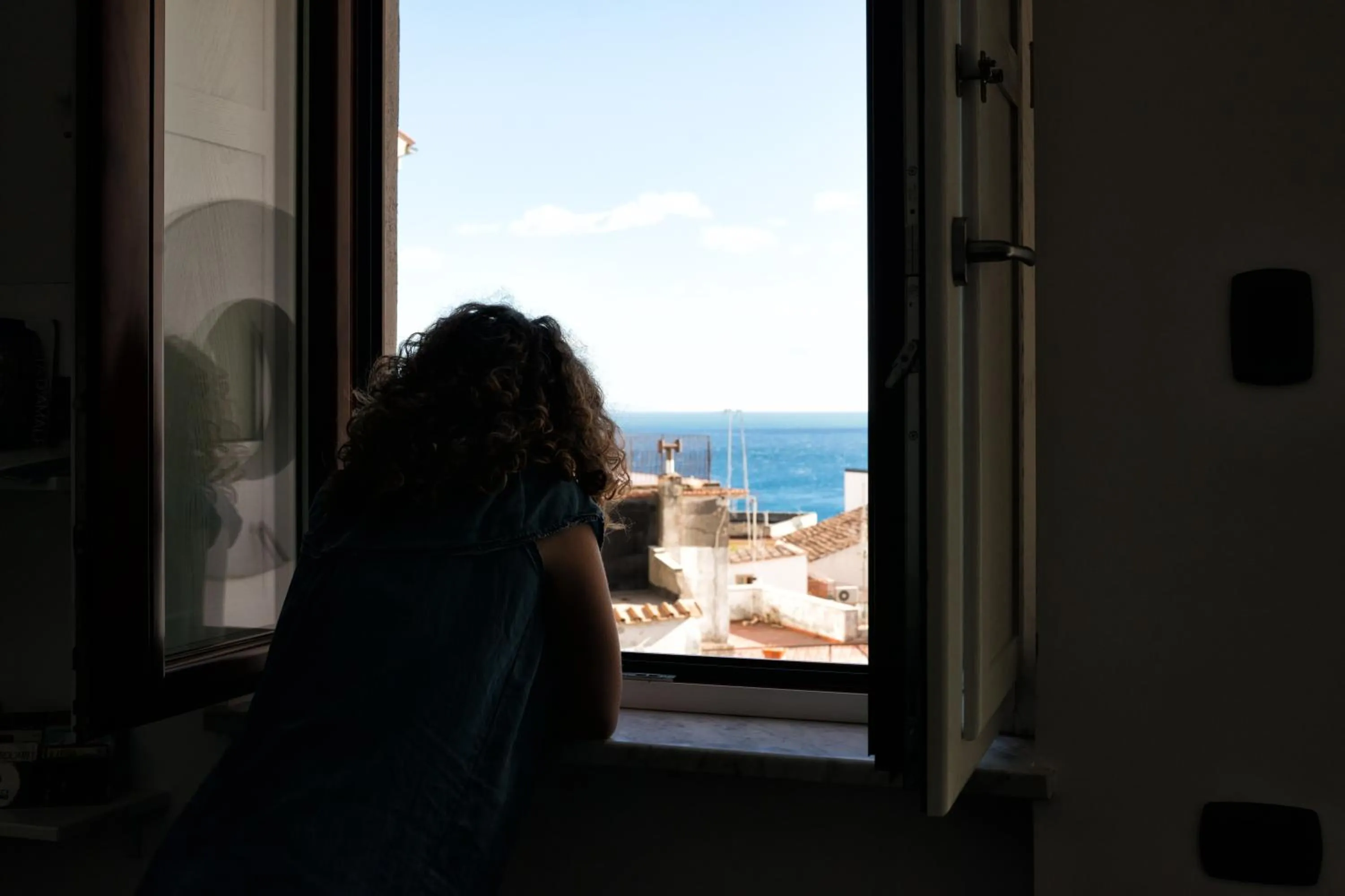 Communal lounge/ TV room in B&B La Chiave