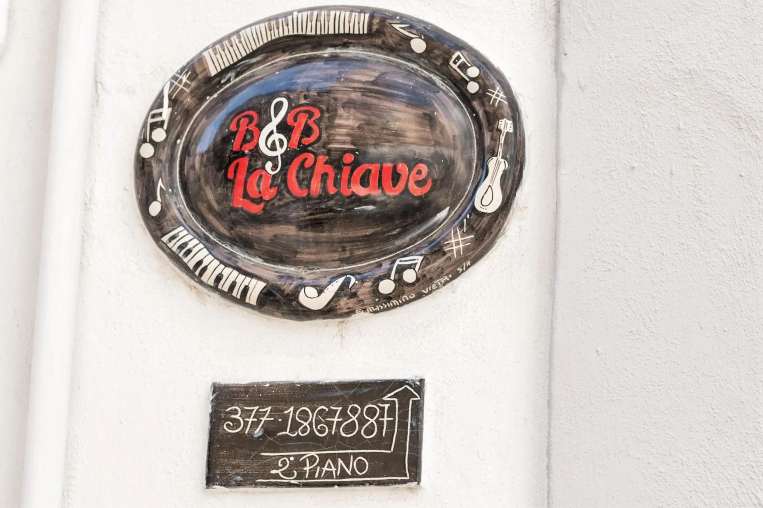 Facade/entrance in B&B La Chiave
