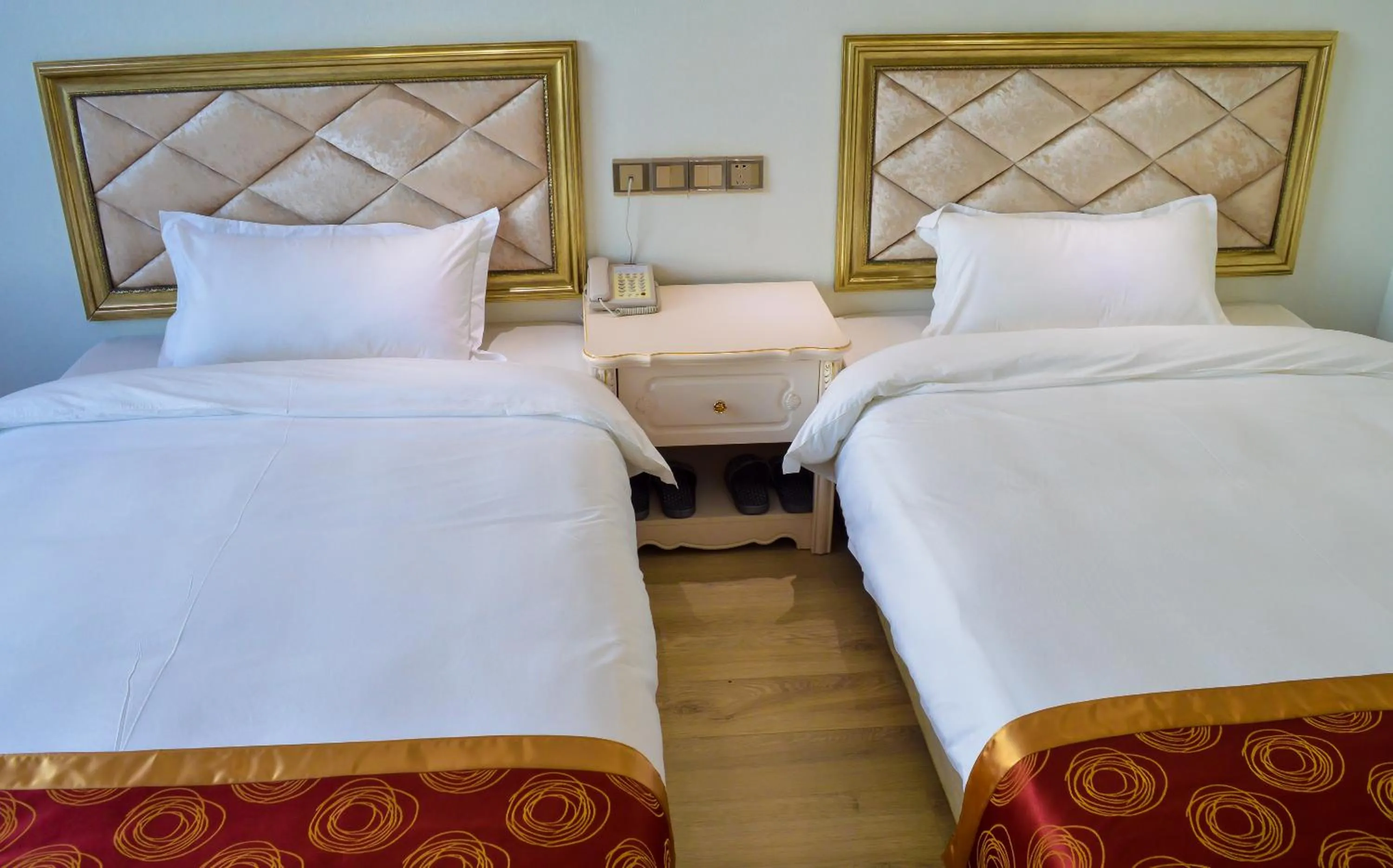 Bed in Wuduria Hotel
