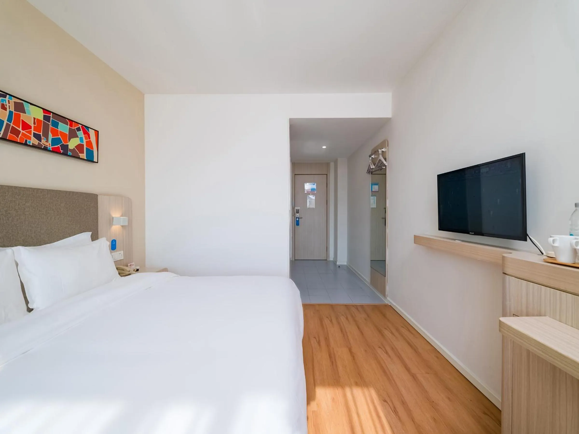 Bed in Hanting Hotel Beijing Qianmen Taoranting