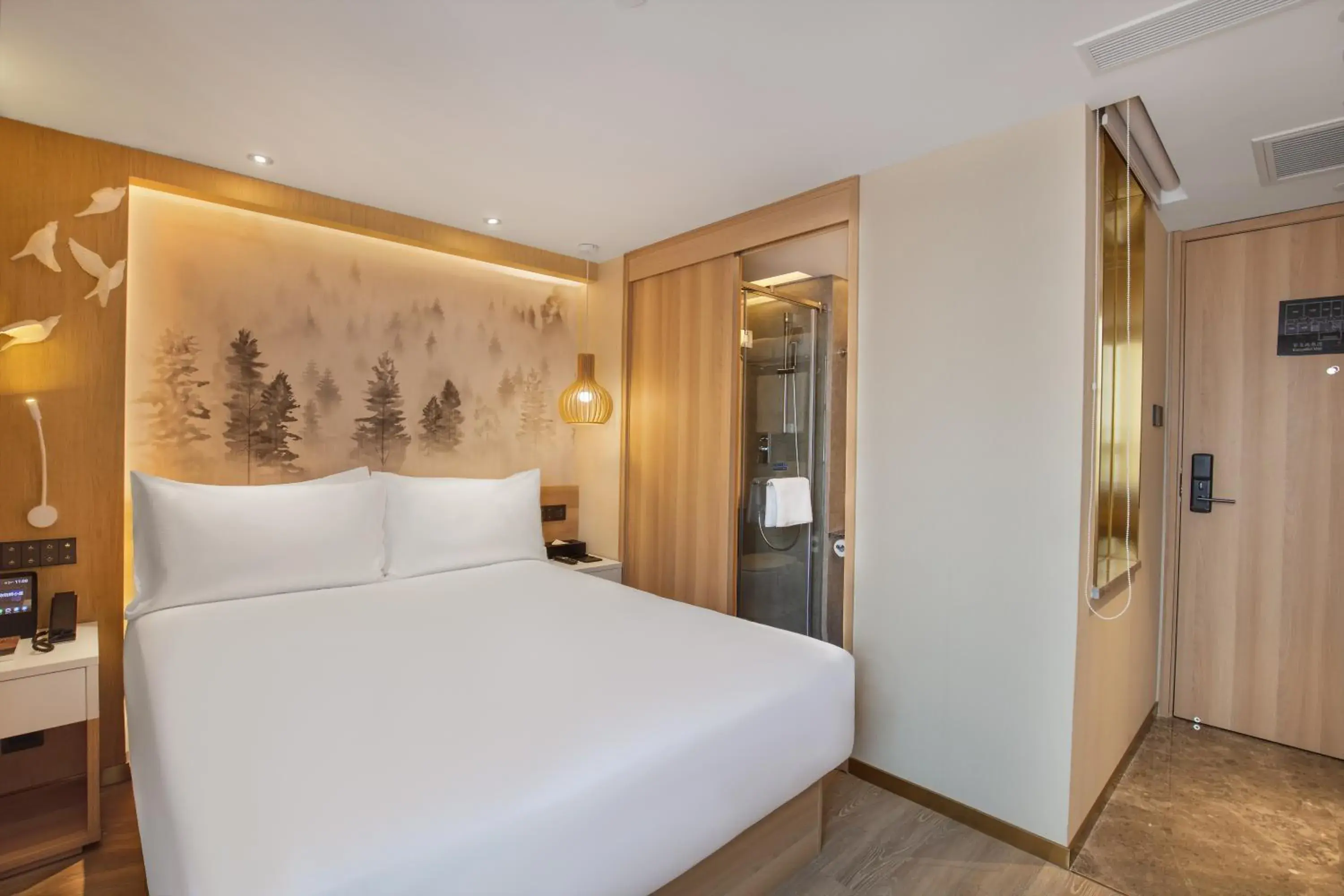 Bed in Orange Beijing Yansha Landmark Hotel Bed in Orange Beijing Yansha Landmark Hotel