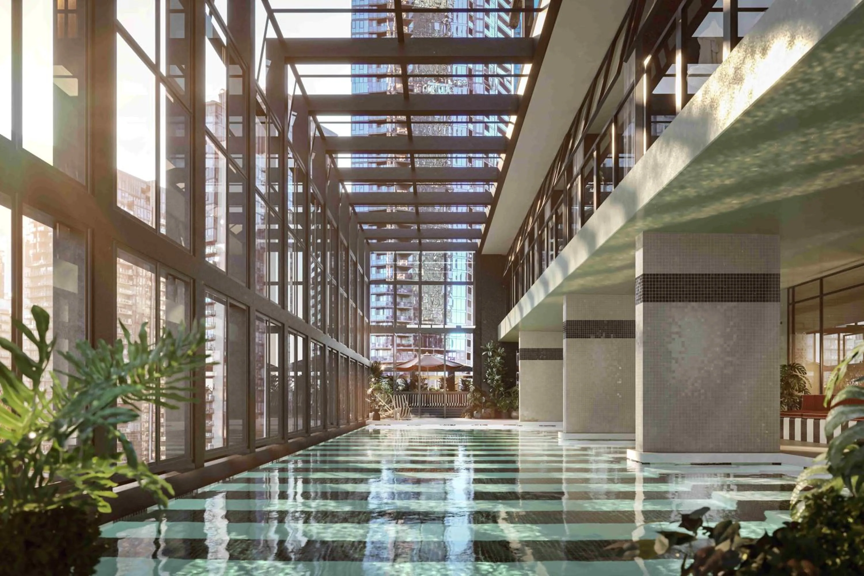 Swimming pool in Hannah St Hotel Melbourne