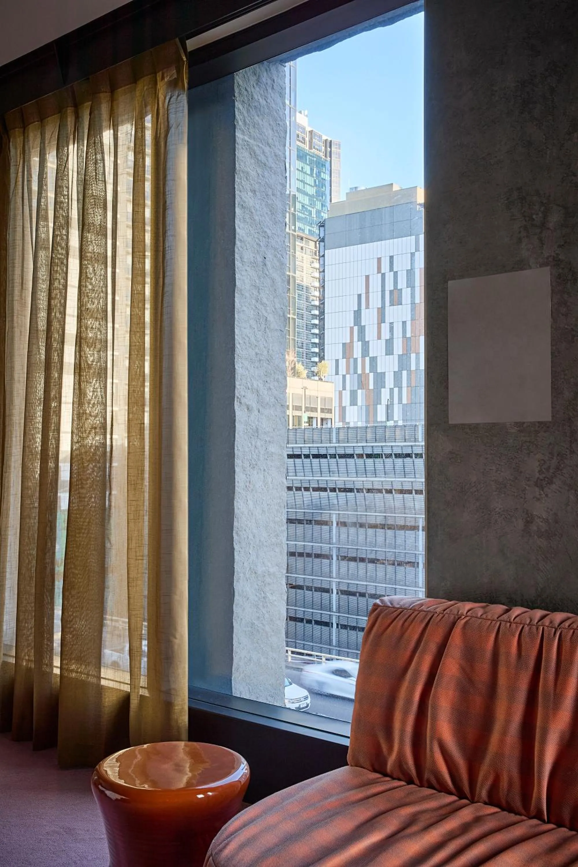 Seating area, Bed in Hannah St Hotel Melbourne