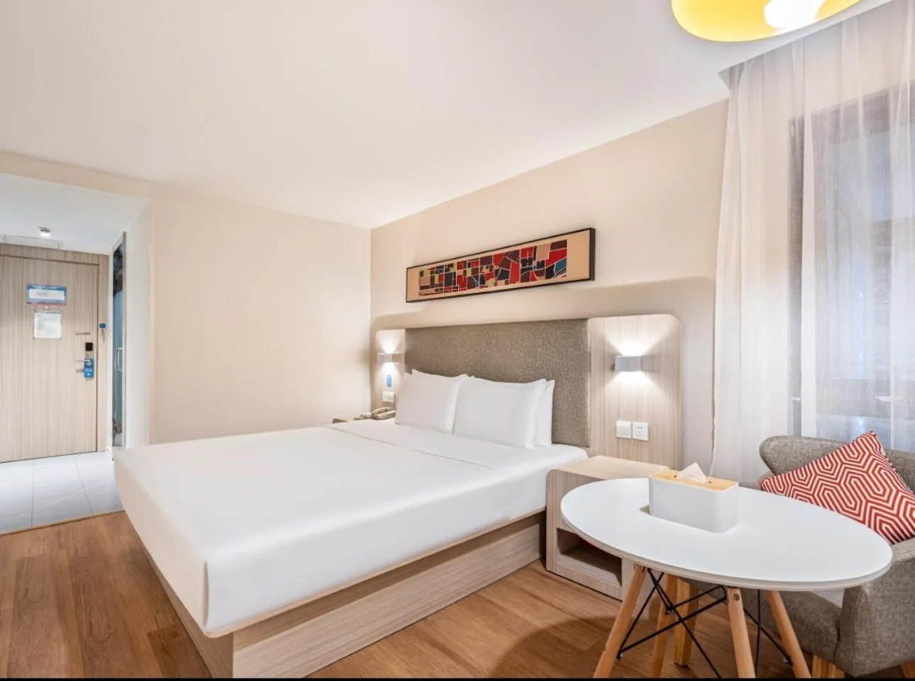 Bed in Hanting Hotel Beijing Wukesong Yongding Road