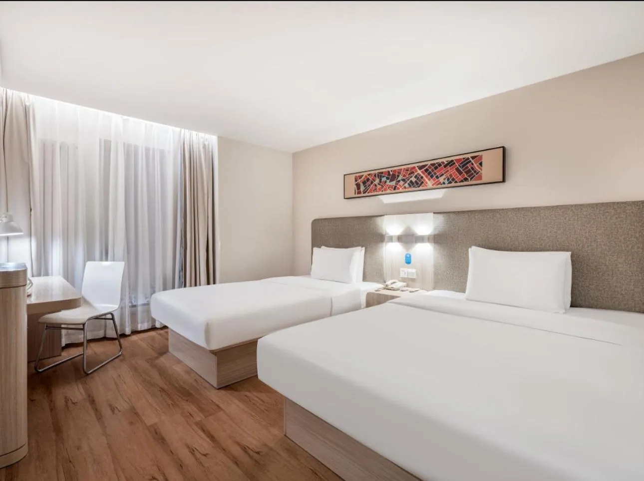 Bed in Hanting Hotel Beijing Wukesong Yongding Road