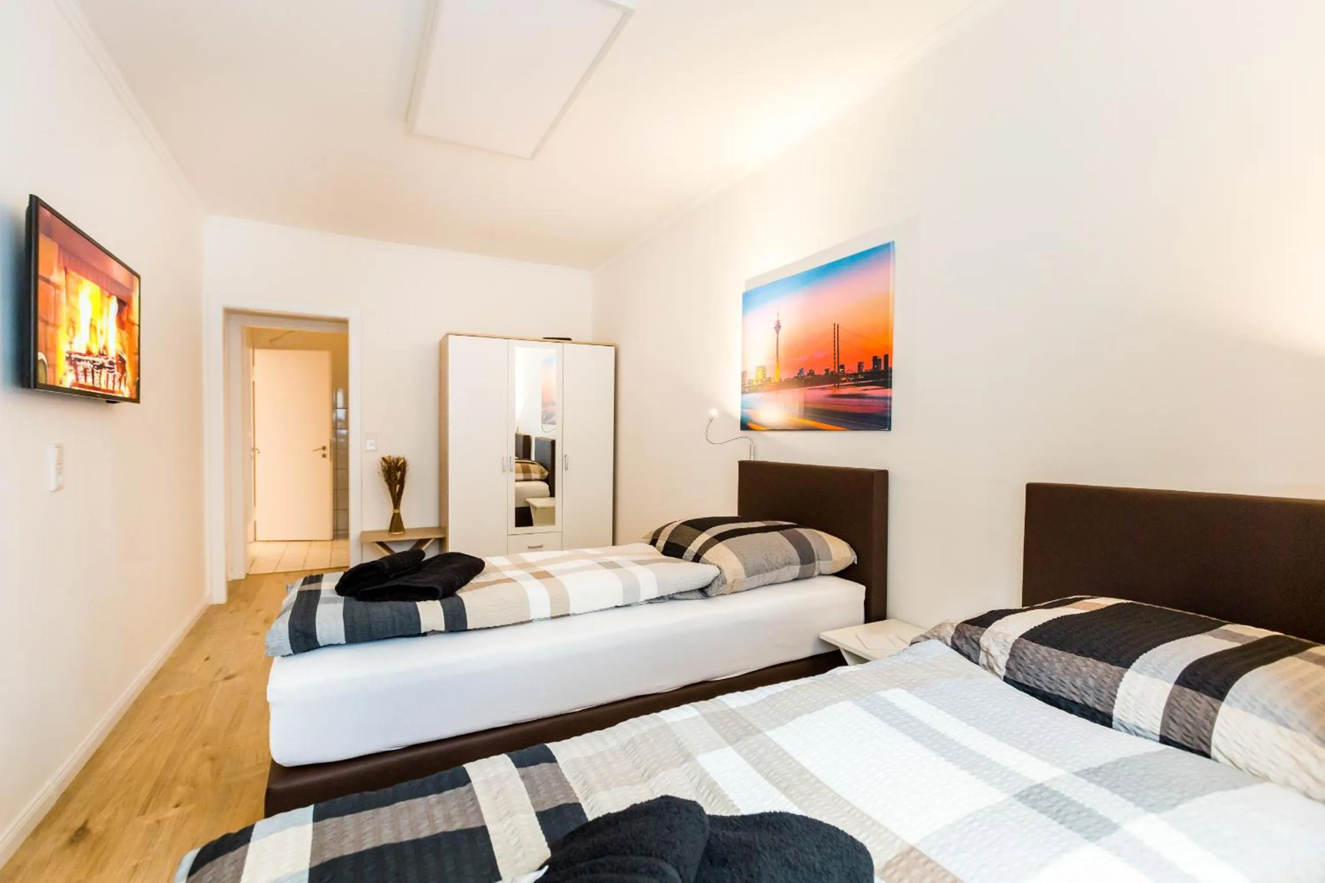 Bedroom, Bed in Centerapartments Tonhallenstraße