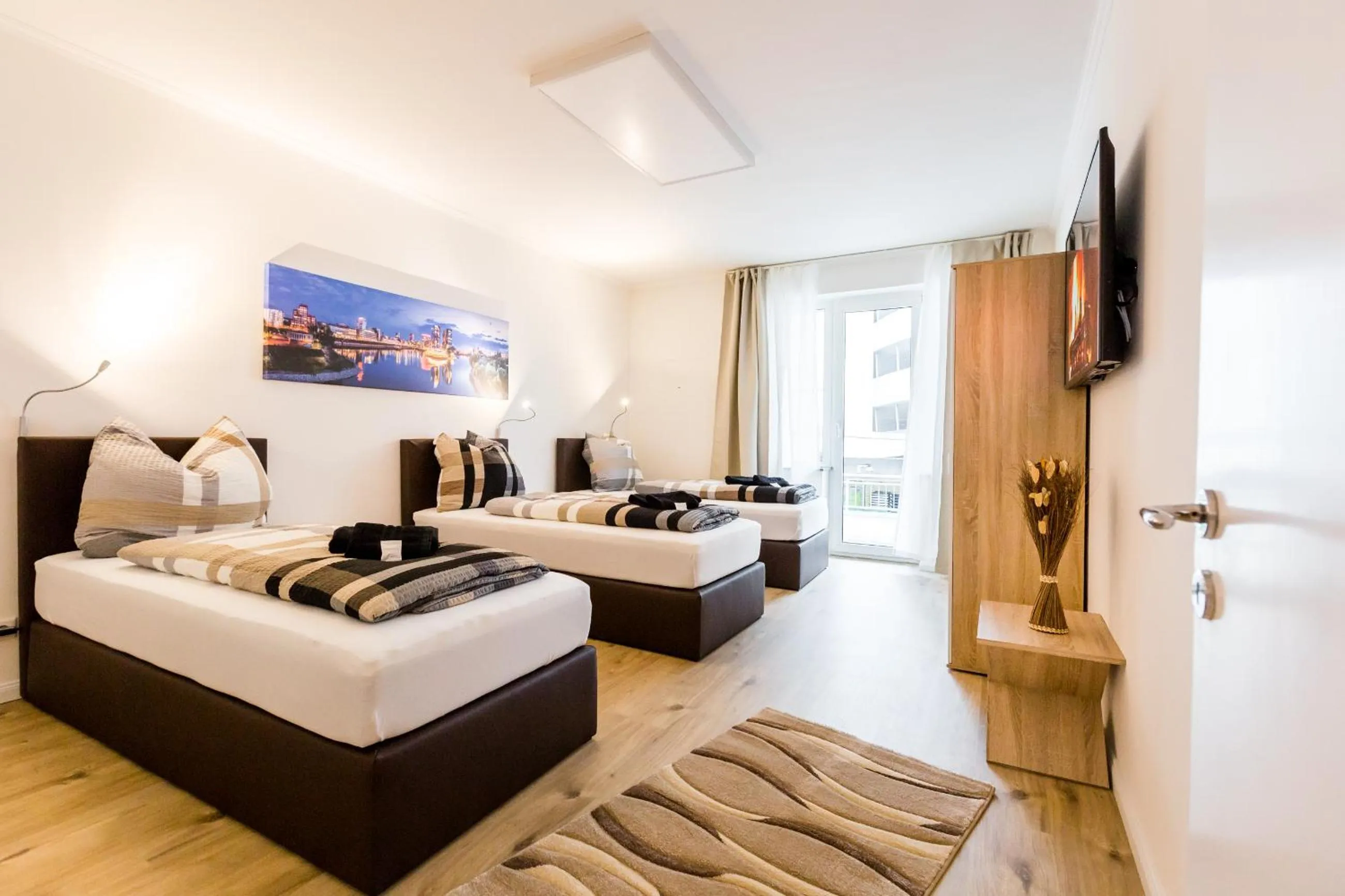 Bedroom, Bed in Centerapartments Tonhallenstraße