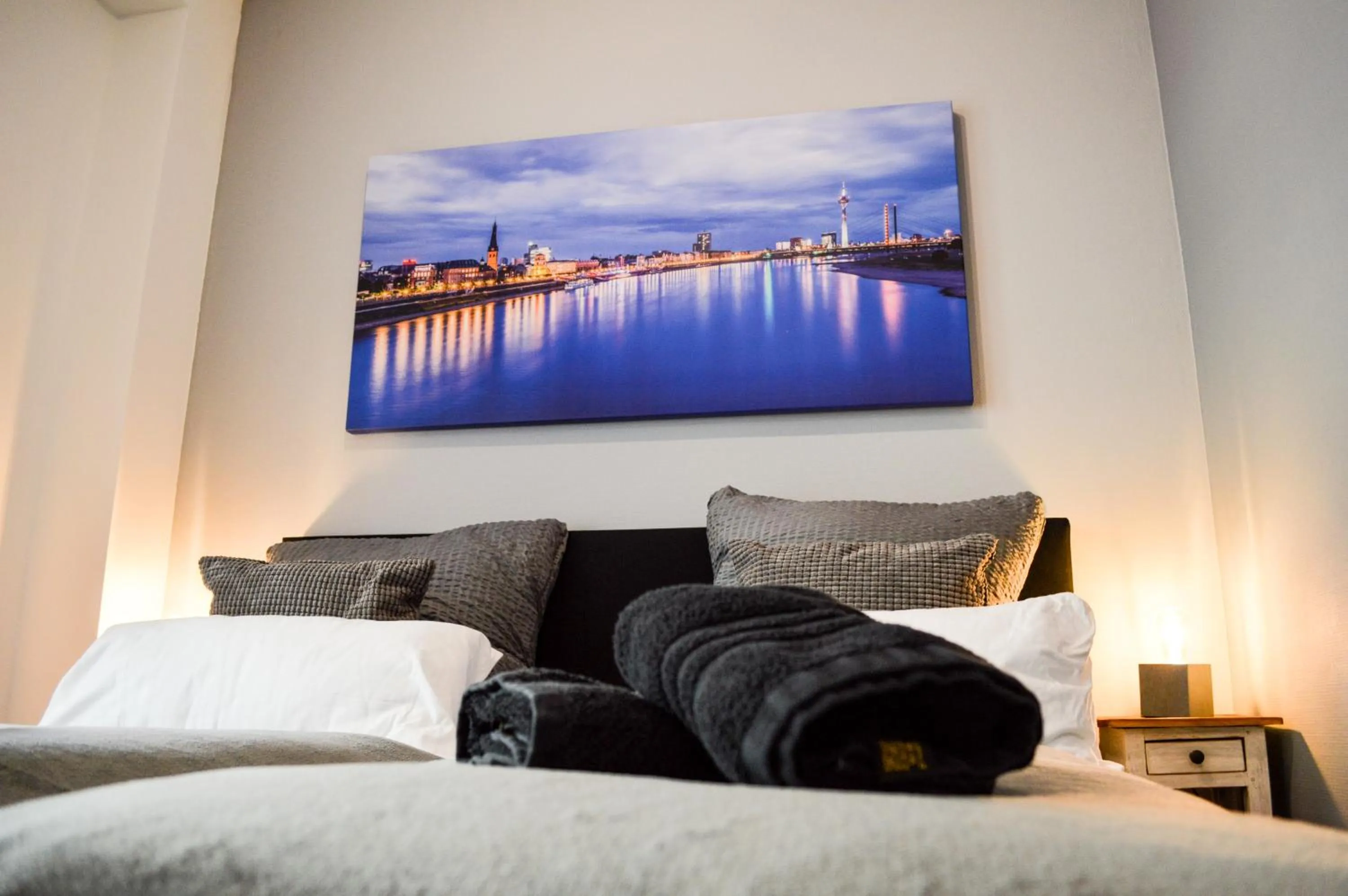 Bedroom, Bed in Centerapartments Tonhallenstraße