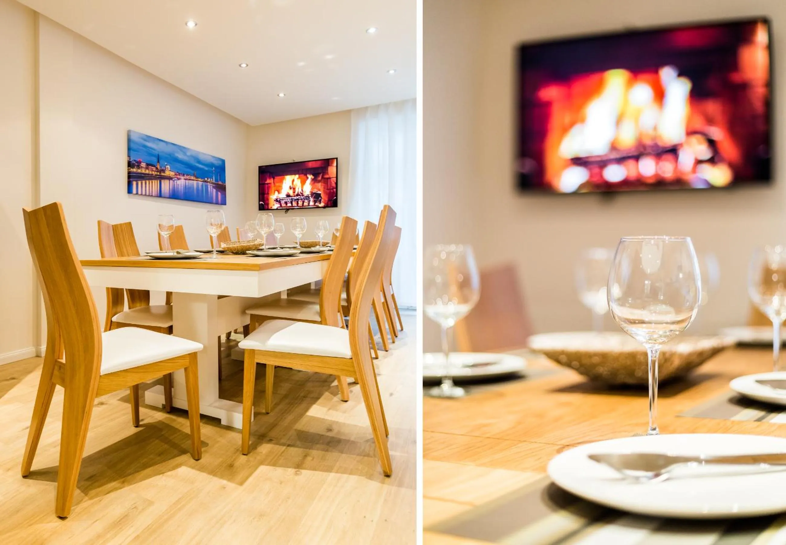 Dining area in Centerapartments Tonhallenstraße