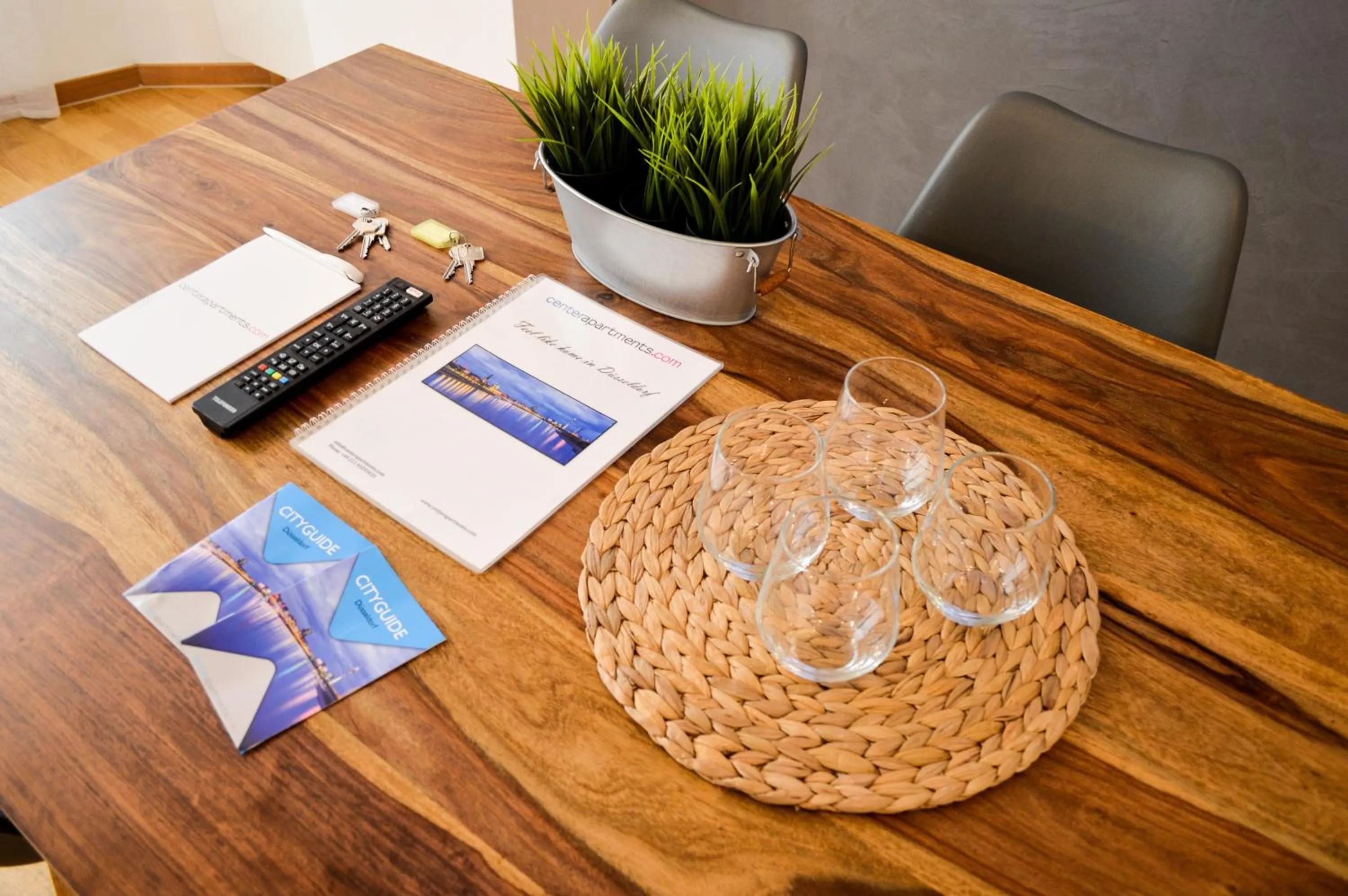 Seating area in Centerapartments Tonhallenstraße