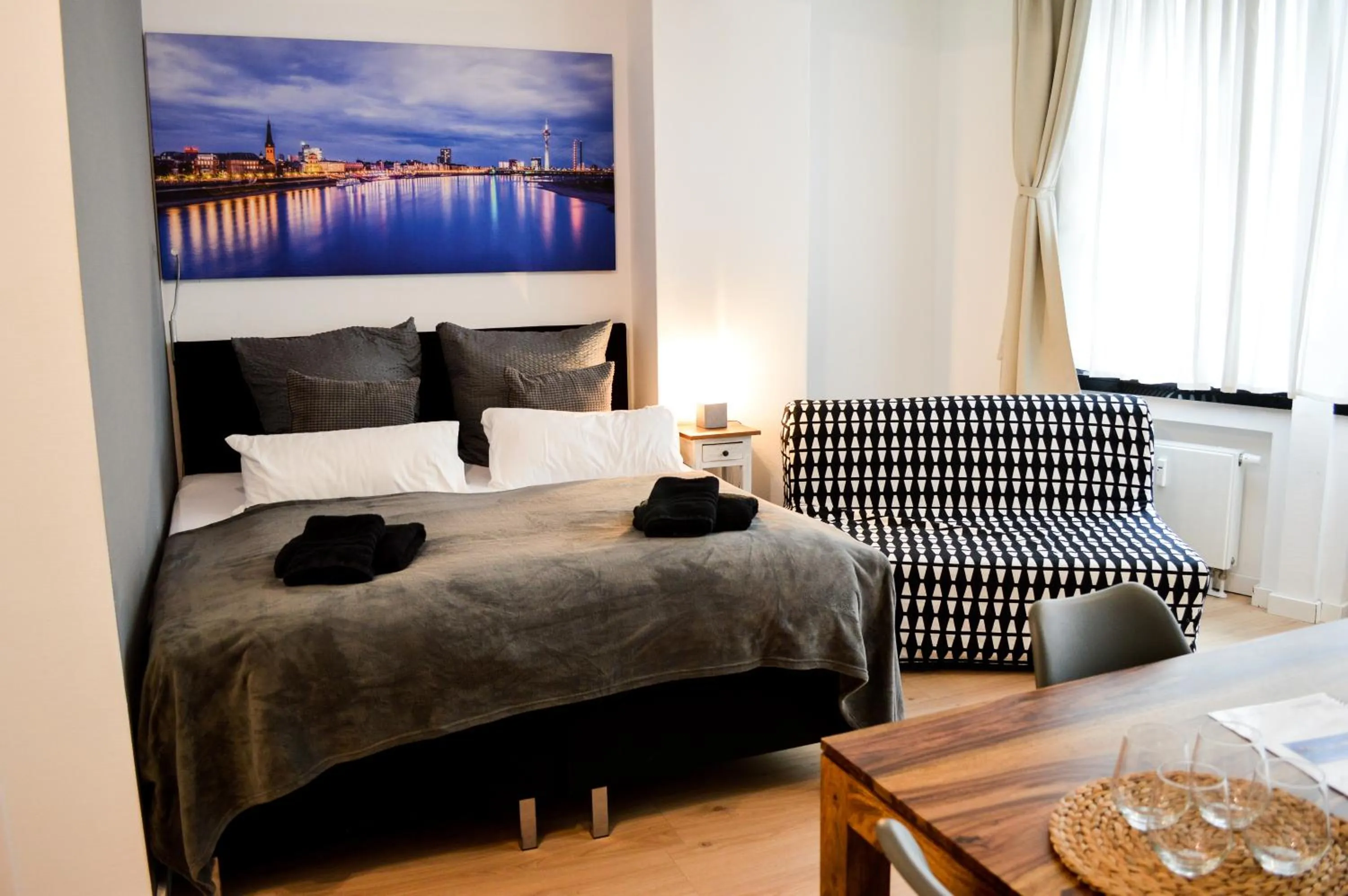 Bed in Centerapartments Tonhallenstraße