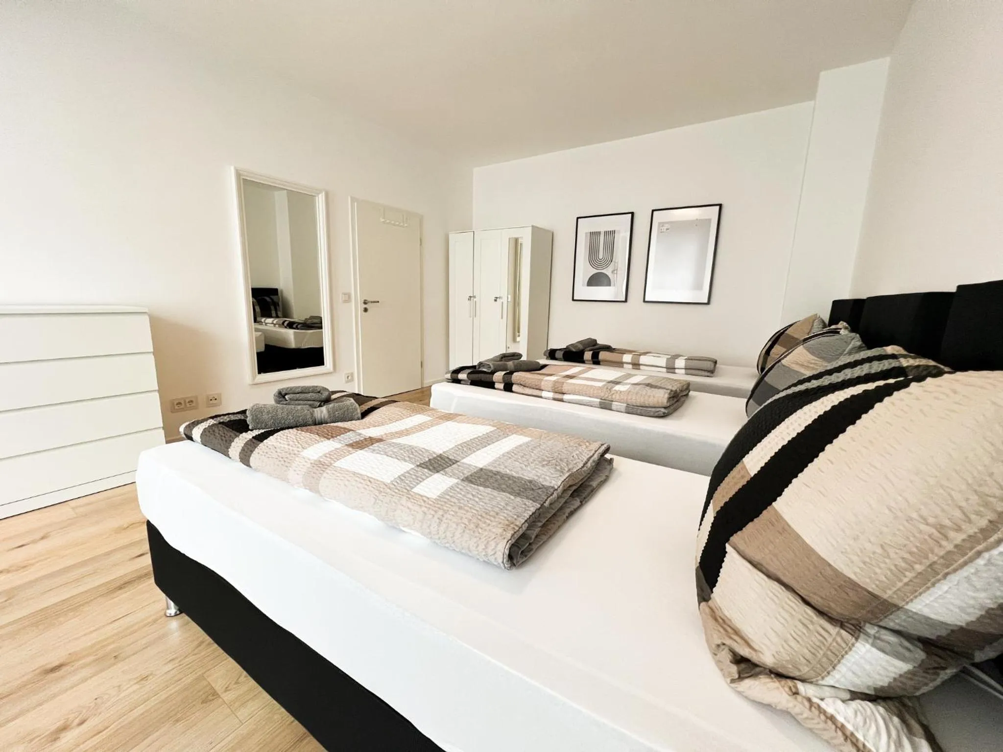 Bed in Centerapartments Tonhallenstraße