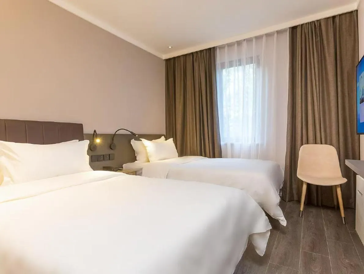 Bed in Hanting Hotel Beijing Financial Street Children's Hospital