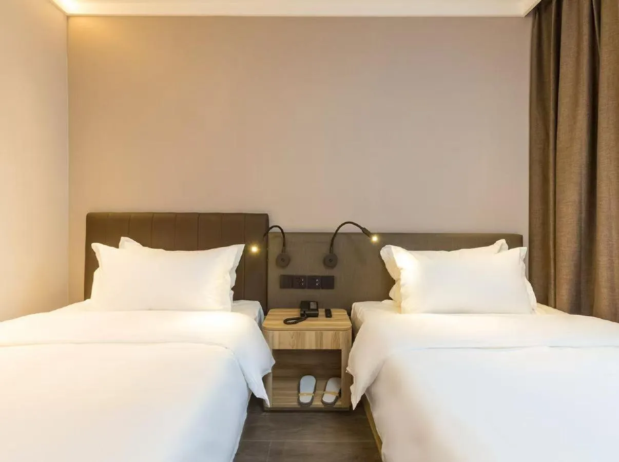 Bed in Hanting Hotel Beijing Financial Street Children's Hospital