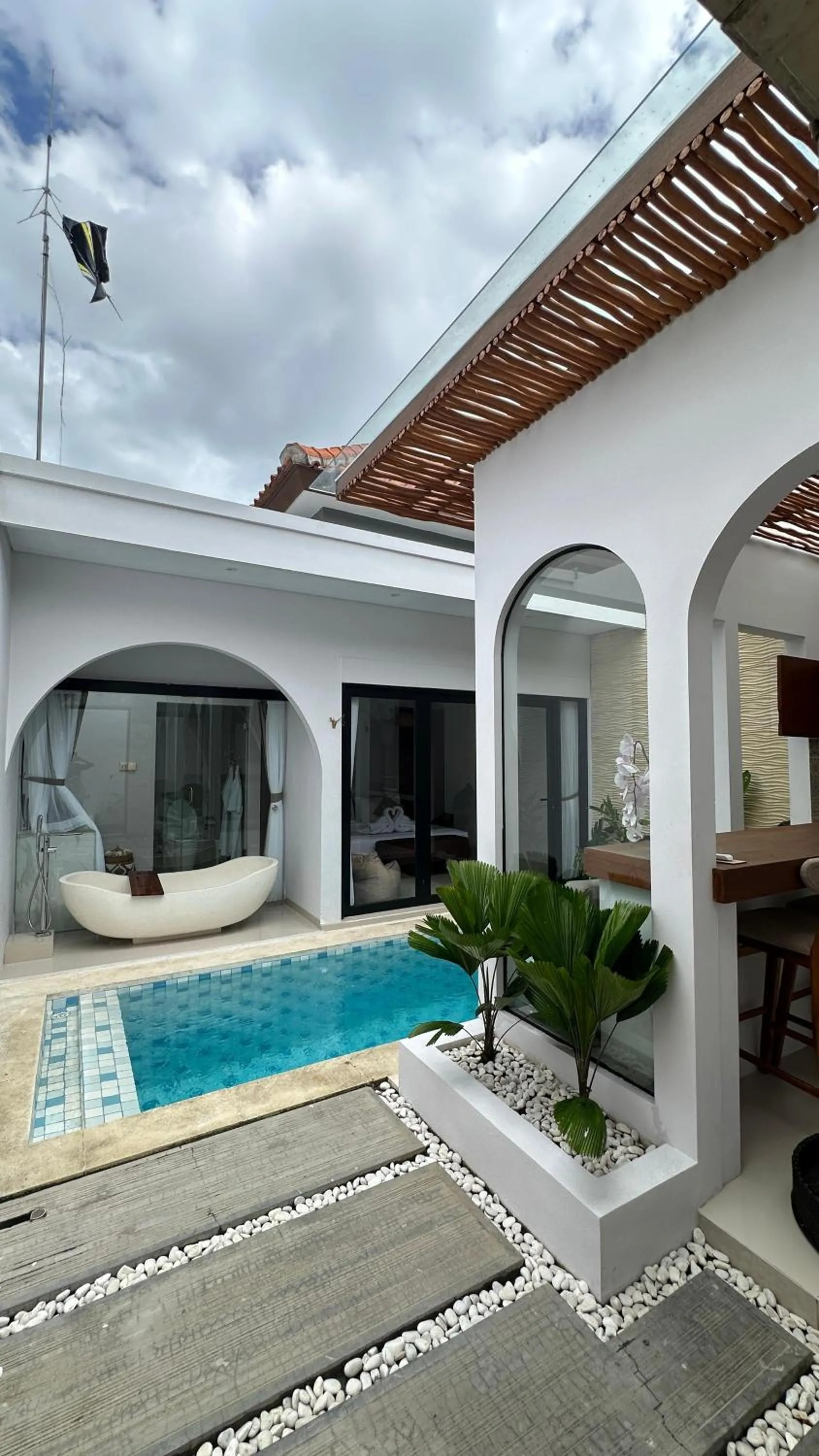 Swimming pool in Maithala Villa & Living