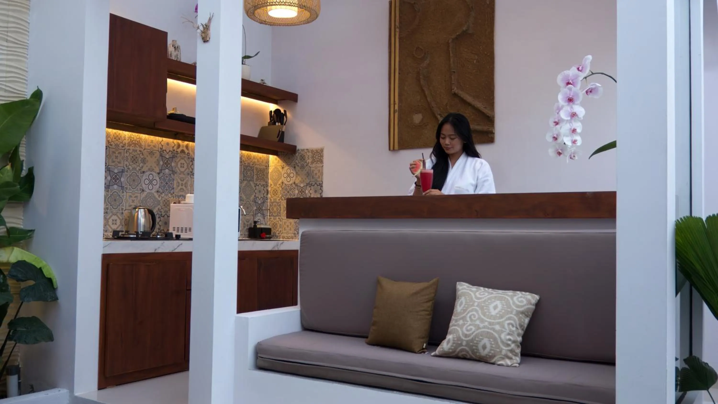 Seating area in Maithala Villa & Living