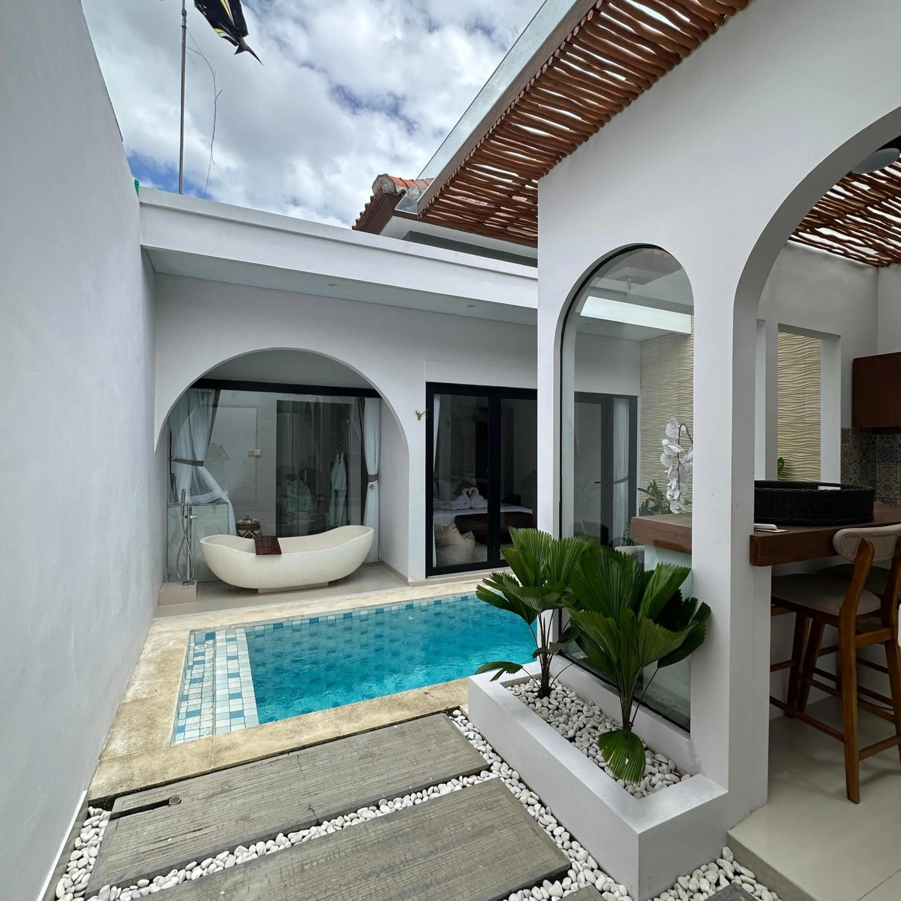 Pool view in Maithala Villa & Living
