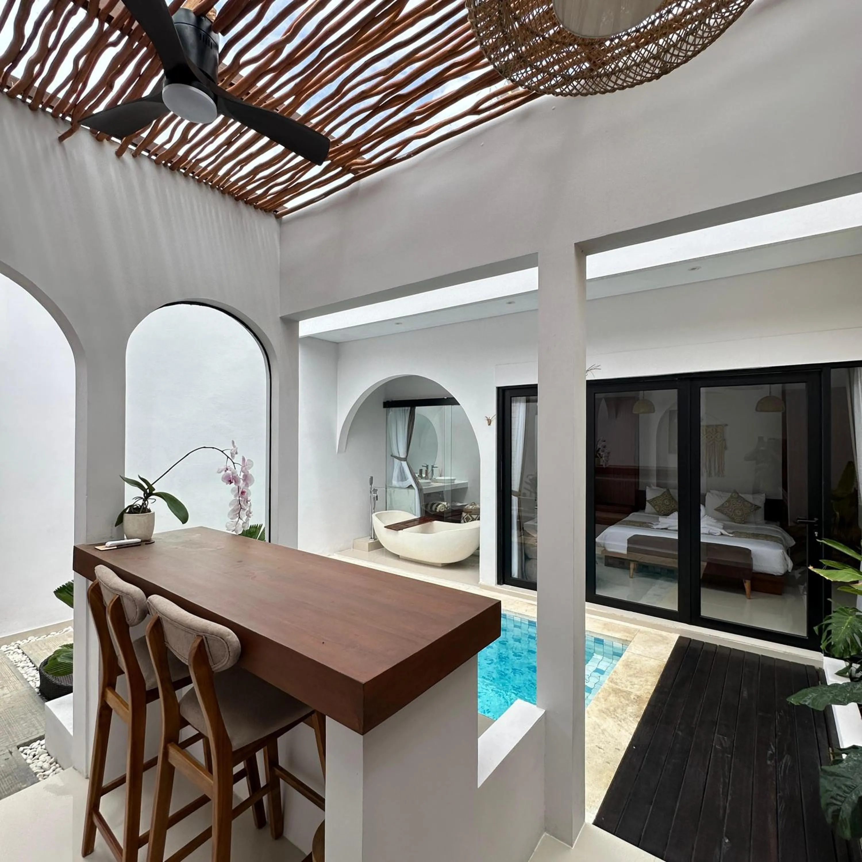 Seating area in Maithala Villa & Living